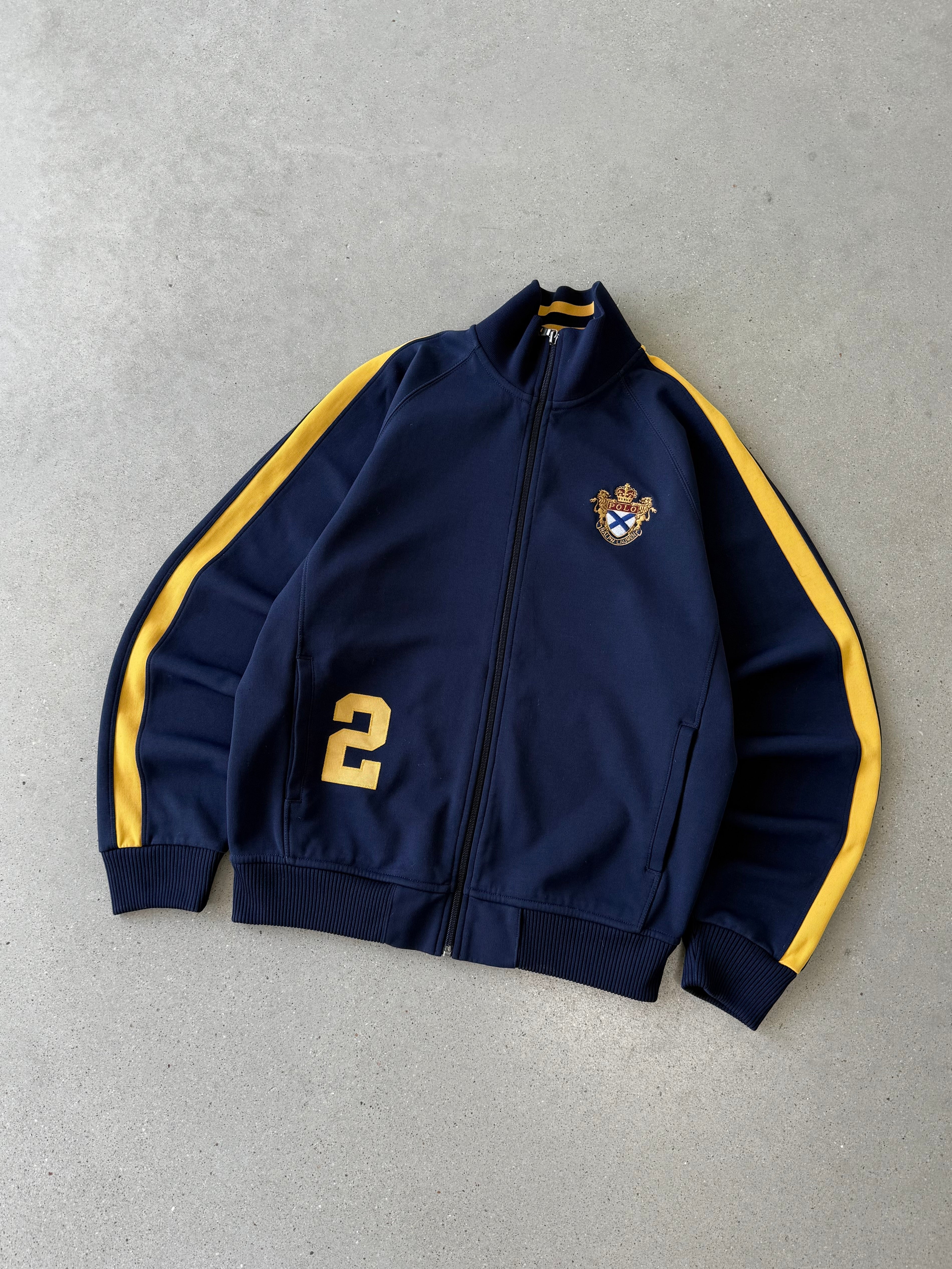 Vintage Polo Ralph Lauren #2 Navy Track Jacket - M
