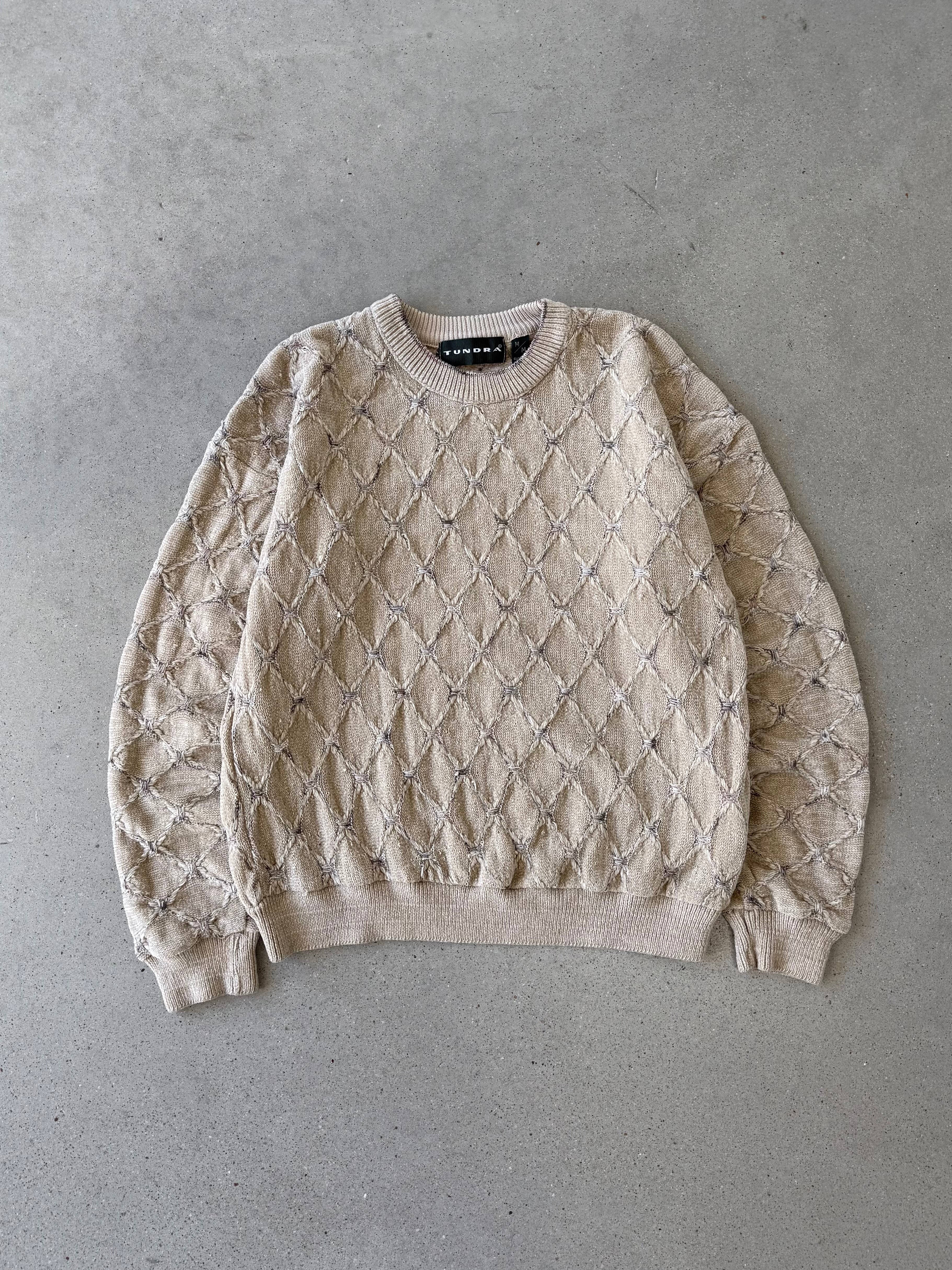 Vintage Tundra Cream Sweater - M