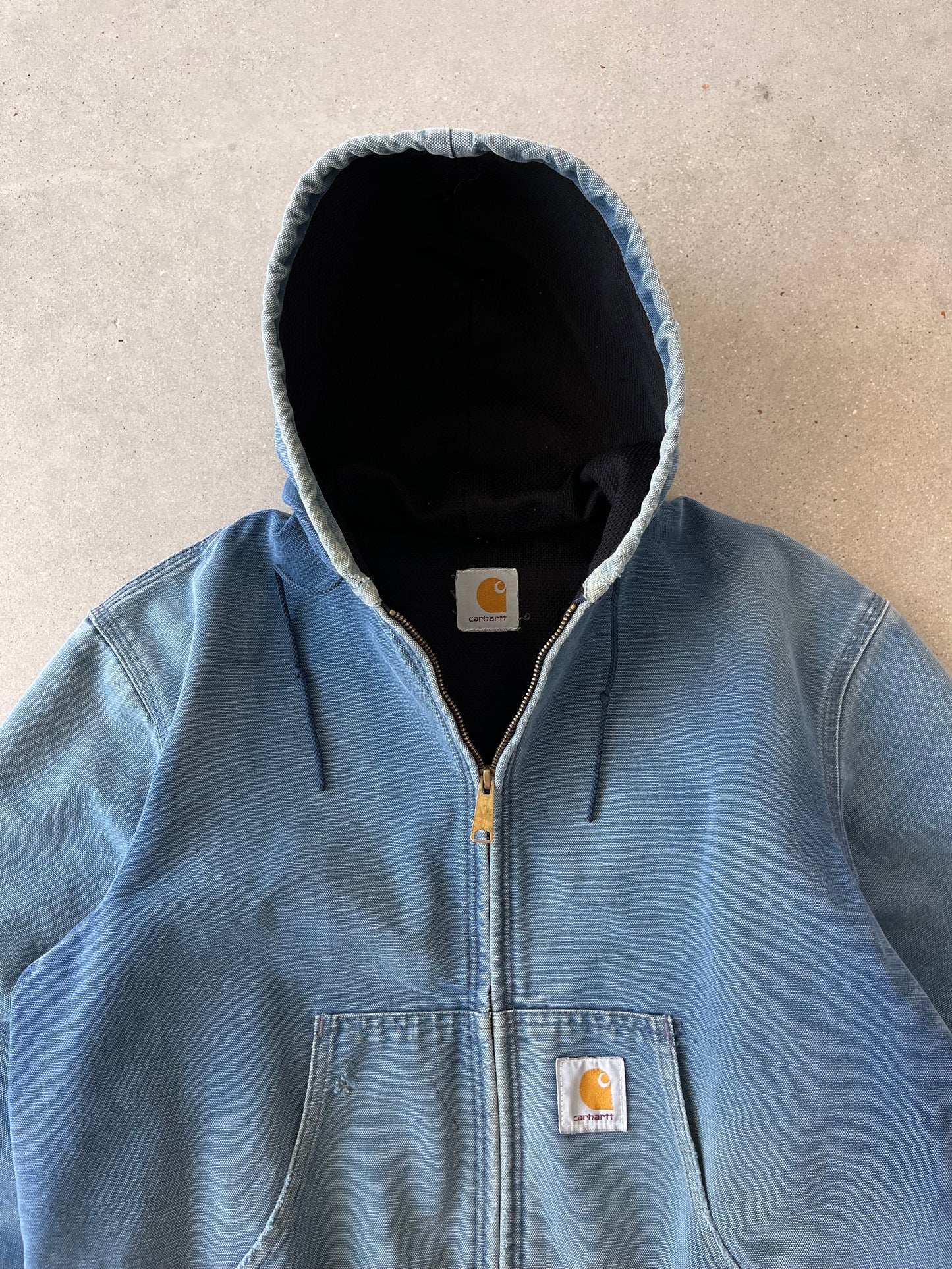 Vintage Carhartt Faded Navy Active Jacket - M