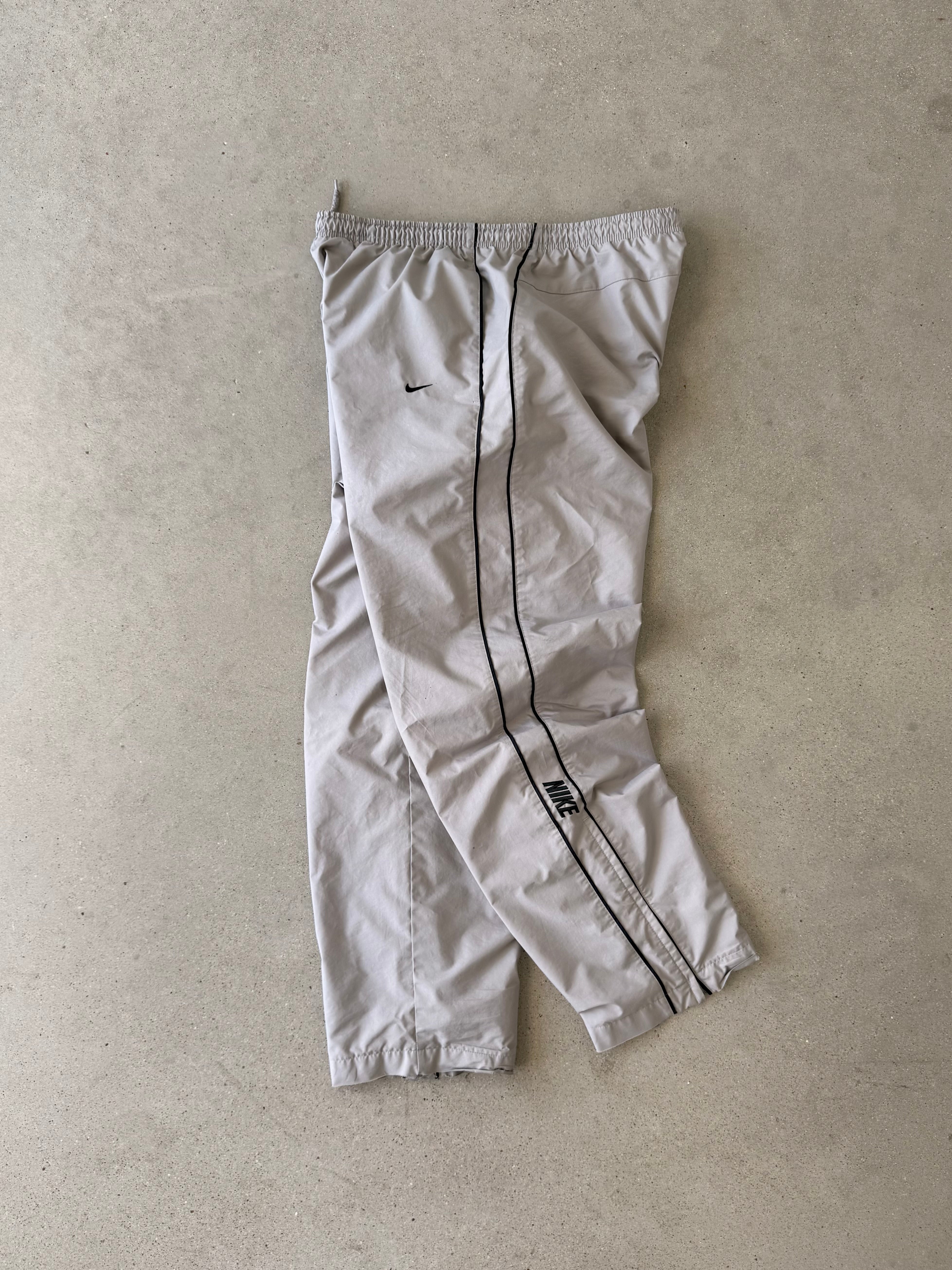 Vintage Nike Gray/Black Track Pants - L