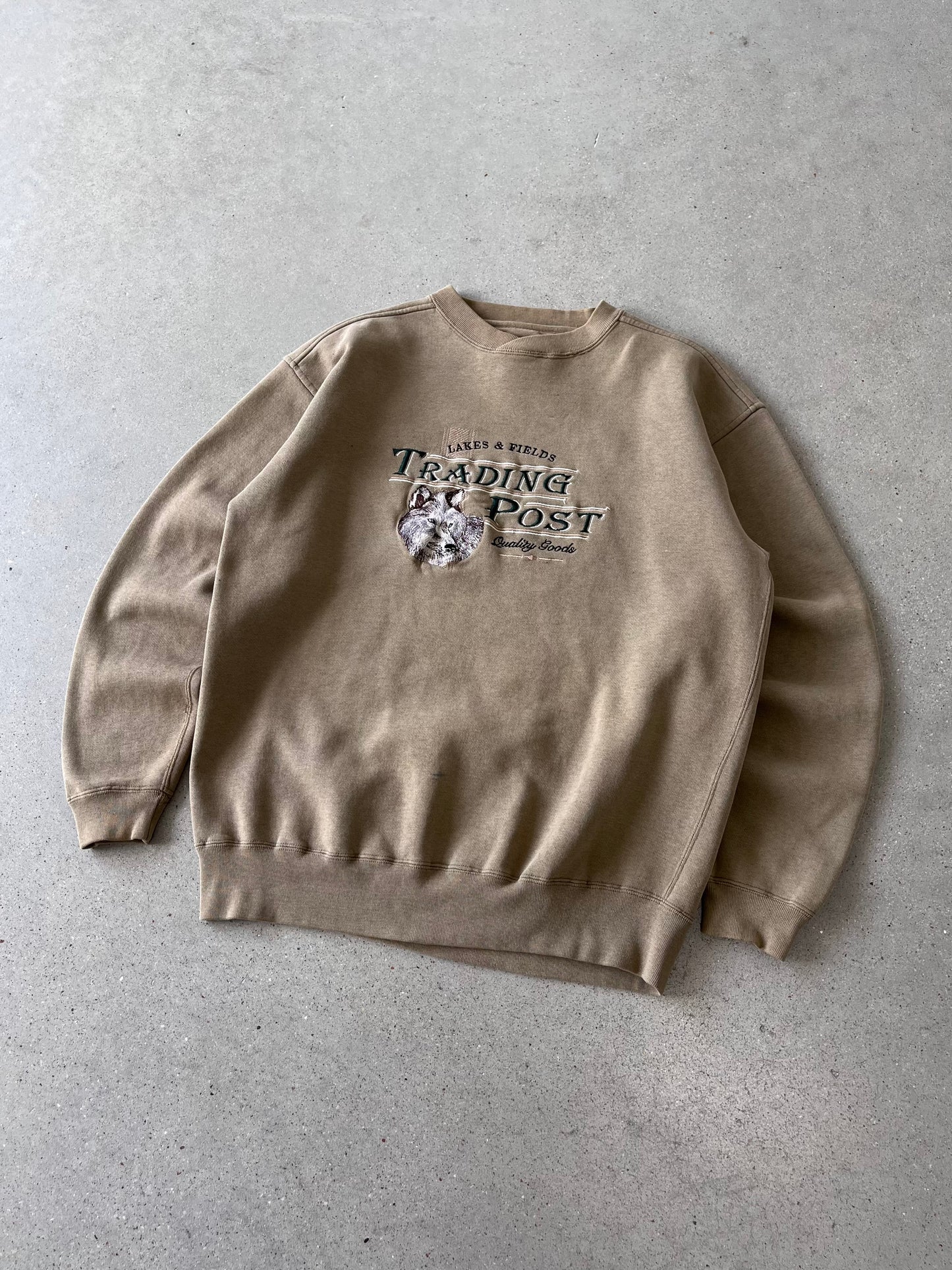 Vintage Trading Post Embroidered Crewneck - M