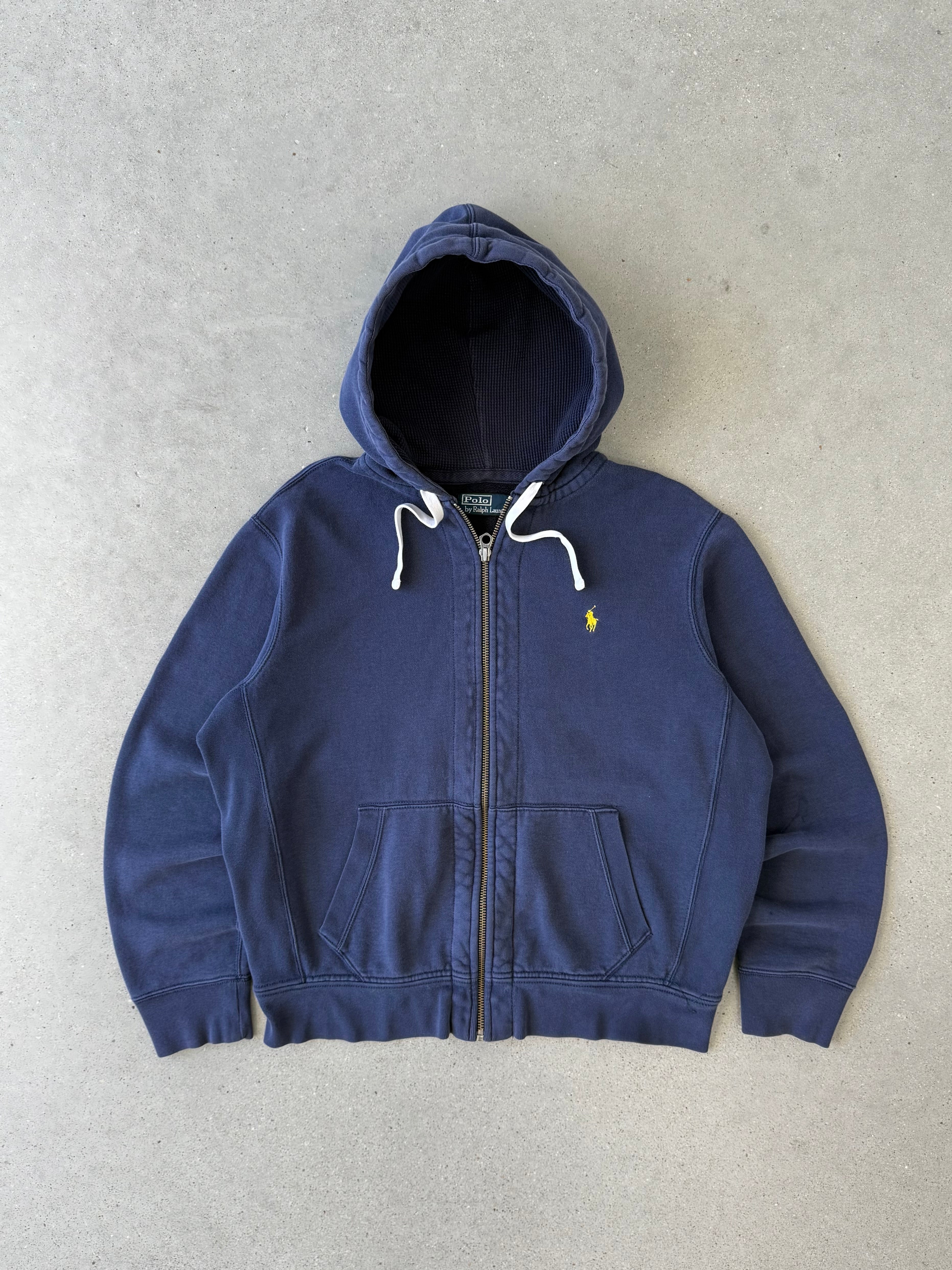 Vintage Polo Ralph Lauren Navy Zip-up Hoodie - L