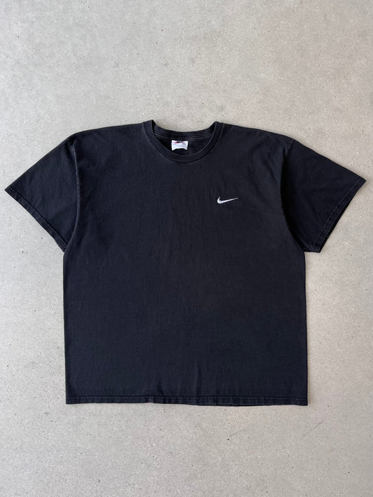 Vintage 90s Nike Mini Swoosh Black Tee - XL