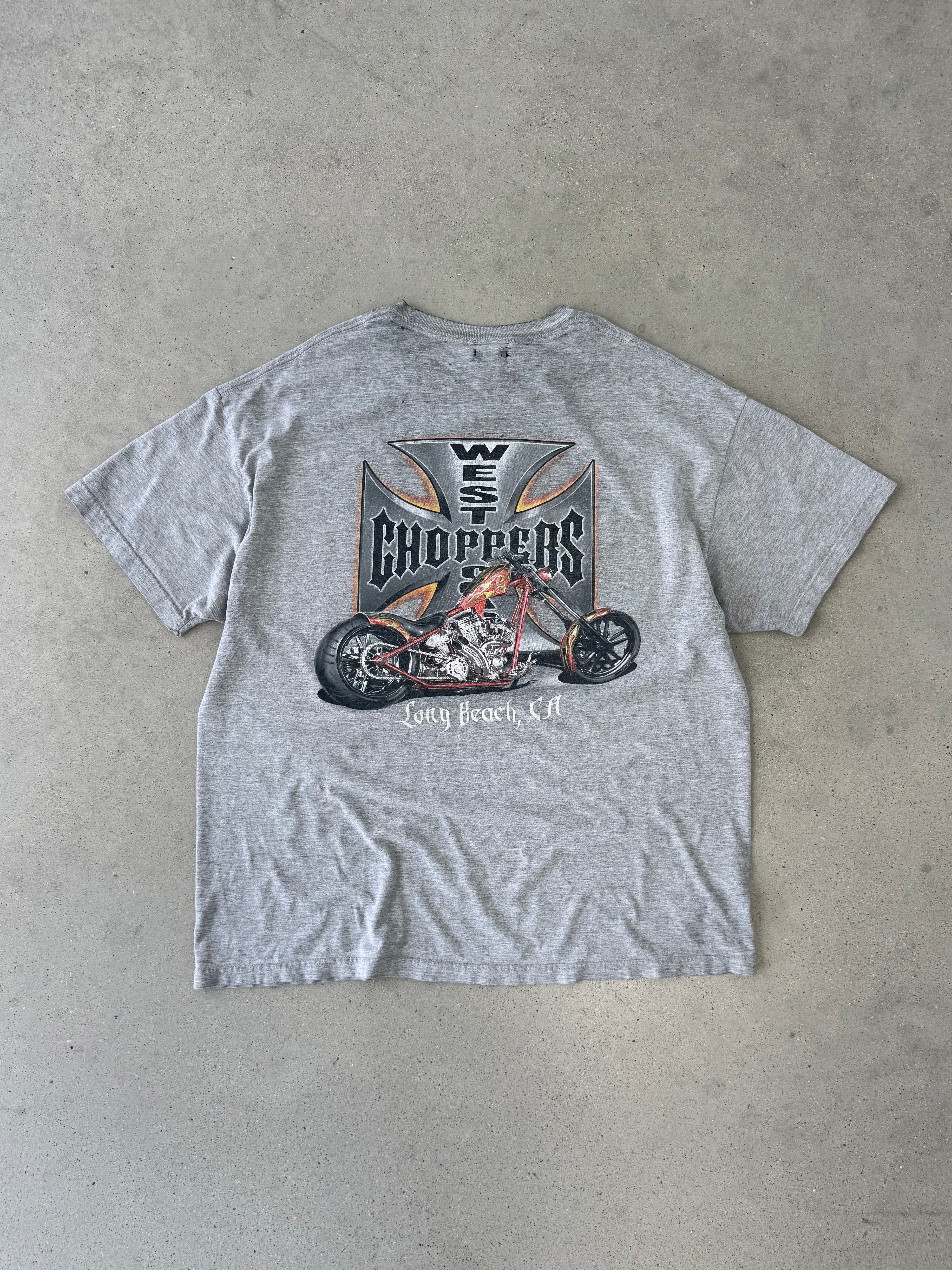 Vintage 2000s Distressed West Coast Choppers Tee - XXL