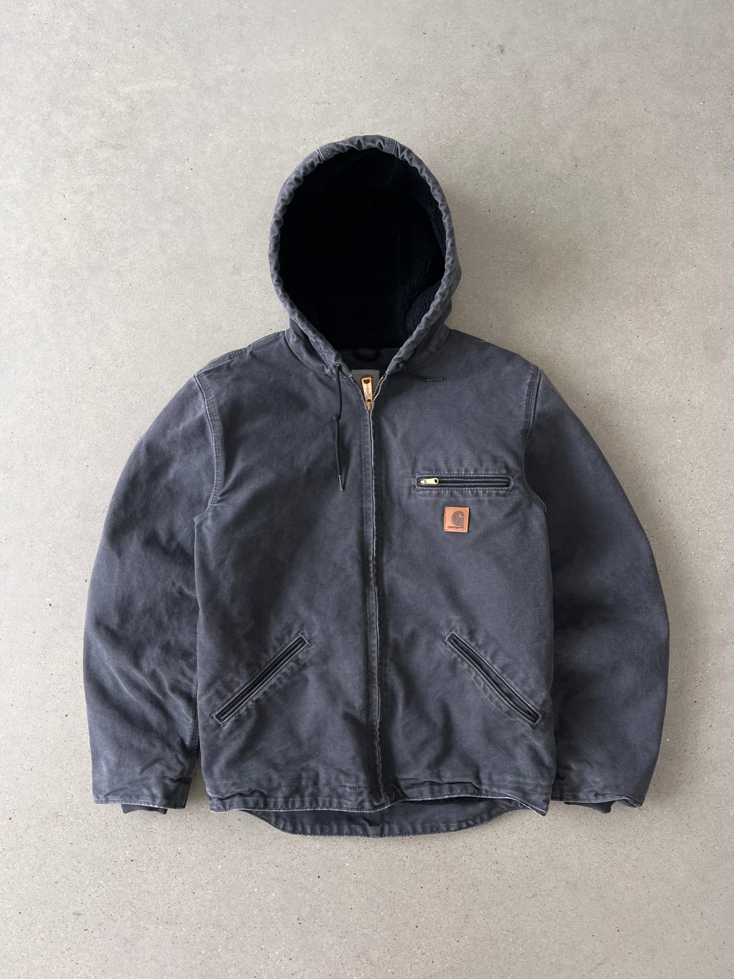 Vintage Carhartt Charcoal Sherpa-lined Armstrong Jacket - S