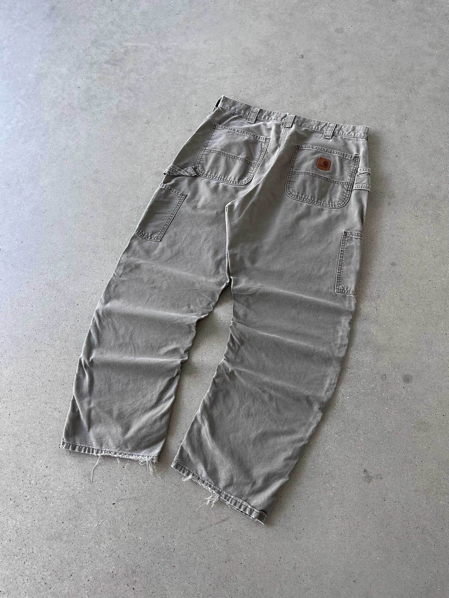 Vintage Carhartt Mocha-grey Carpenter Pants - 33x30