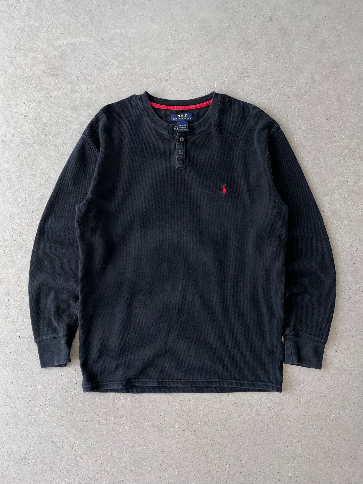 Vintage Polo Ralph Lauren Black Thermal - XL