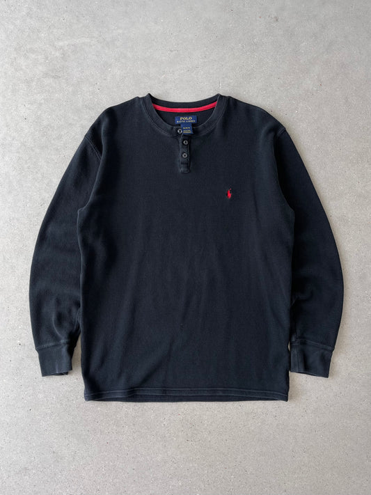 Vintage Polo Ralph Lauren Black Thermal - XL