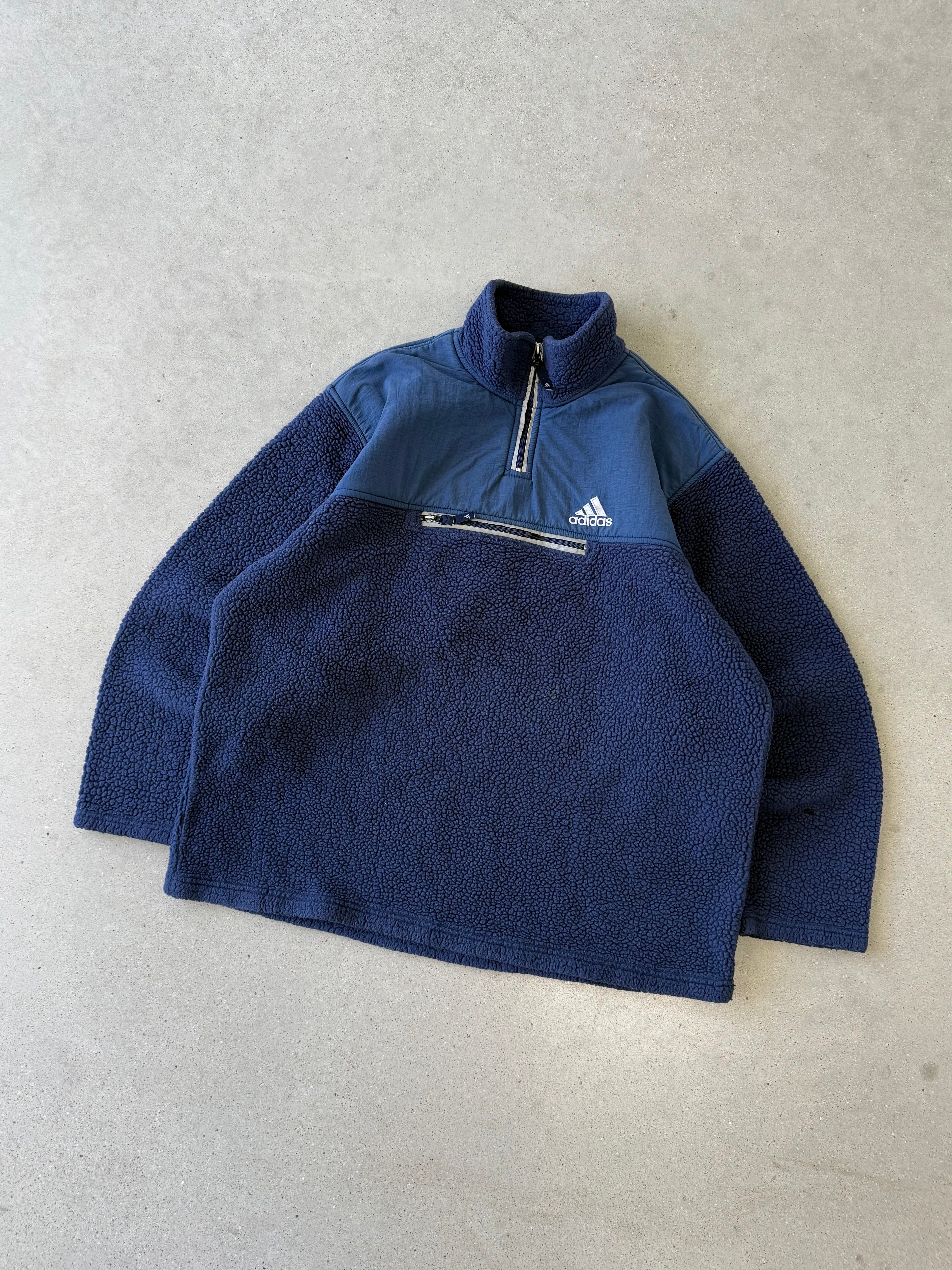 Vintage Adidas Pile Fleece Jacket - XL