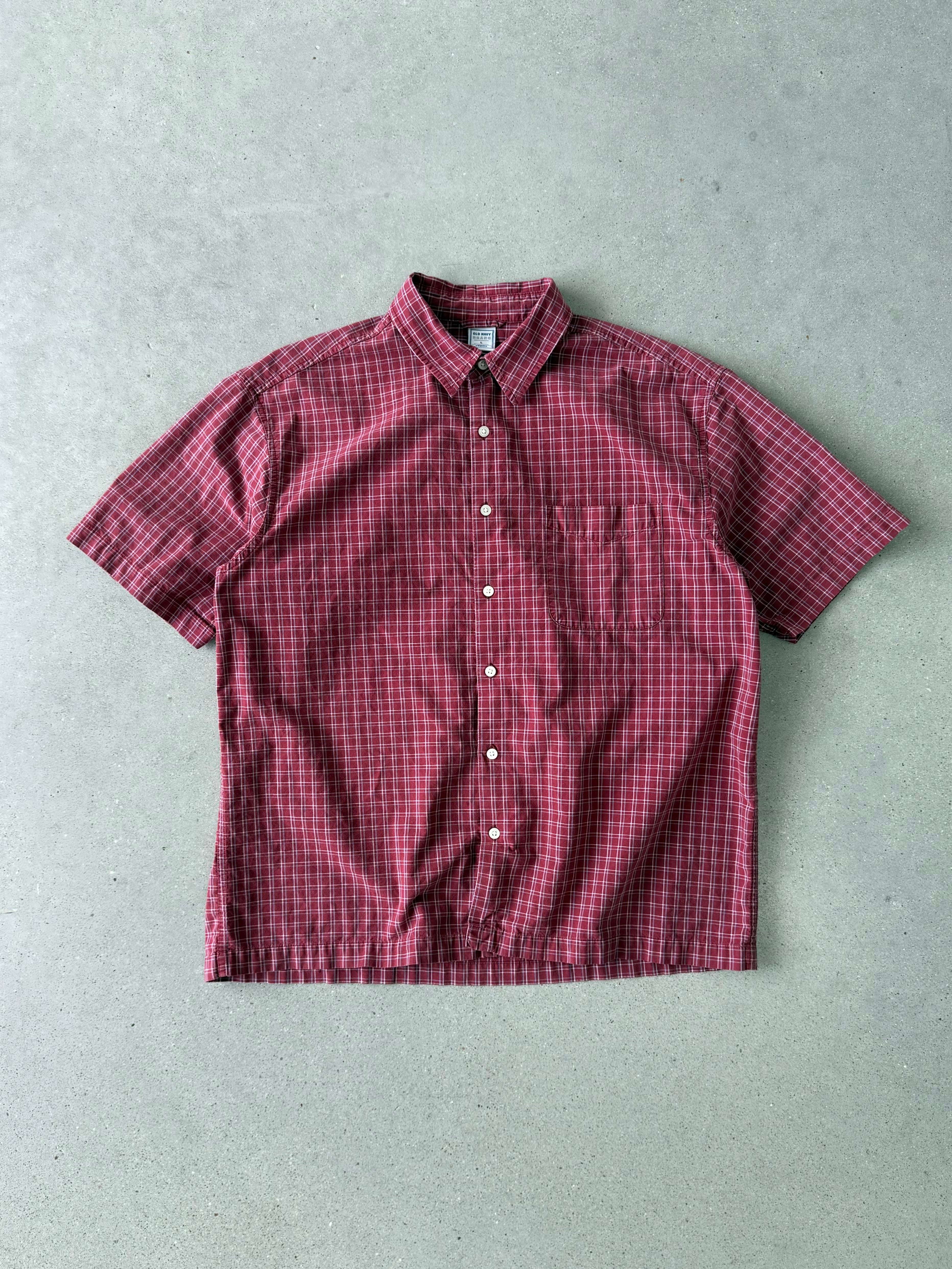 Vintage Old Navy Red Button-up - L
