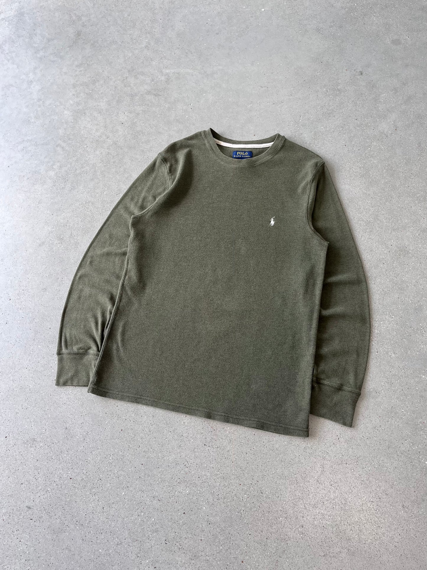 Vintage Polo Ralph Lauren Olive Thermal - L