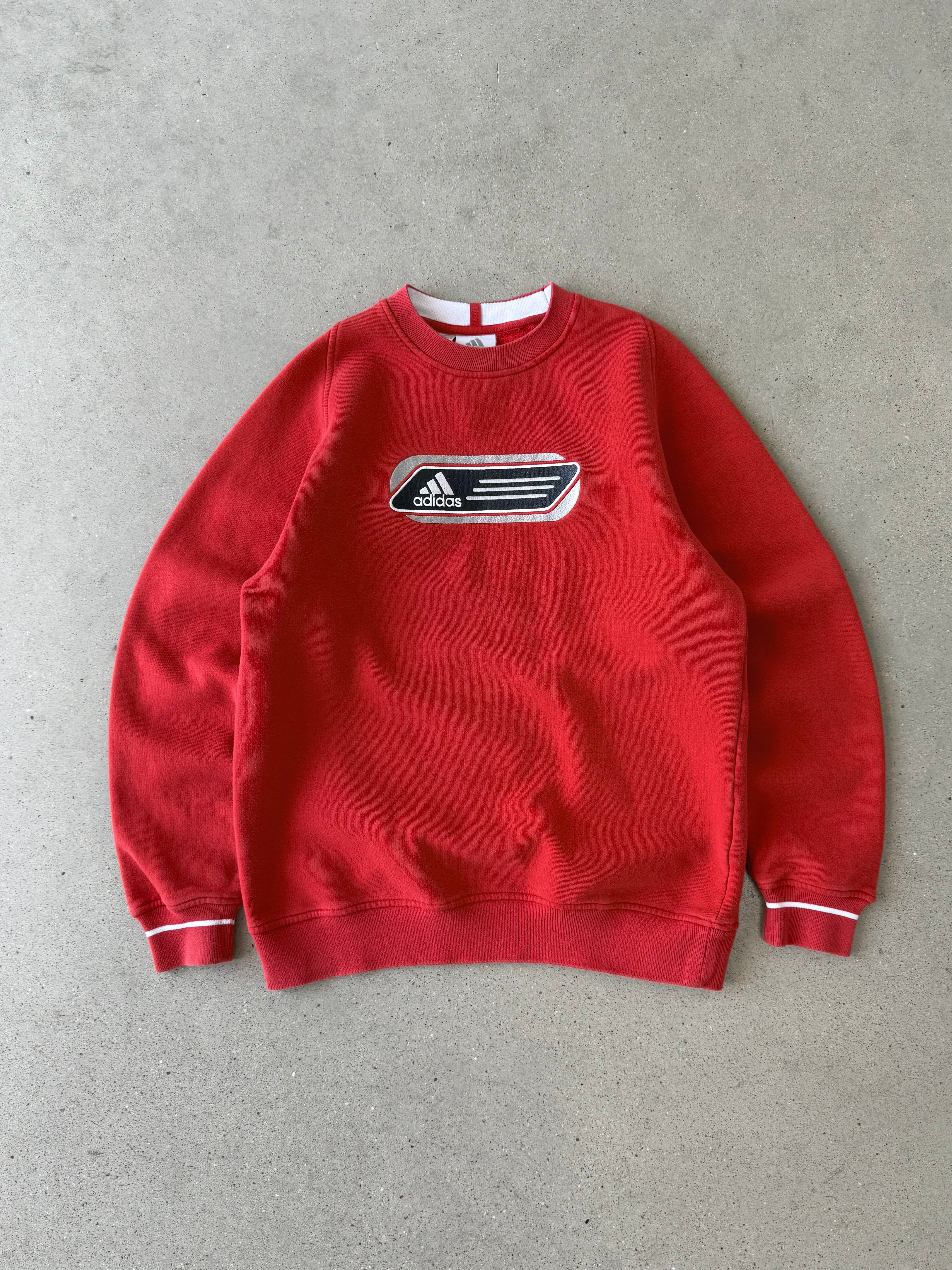 Vintage Adidas Red Crewneck - M