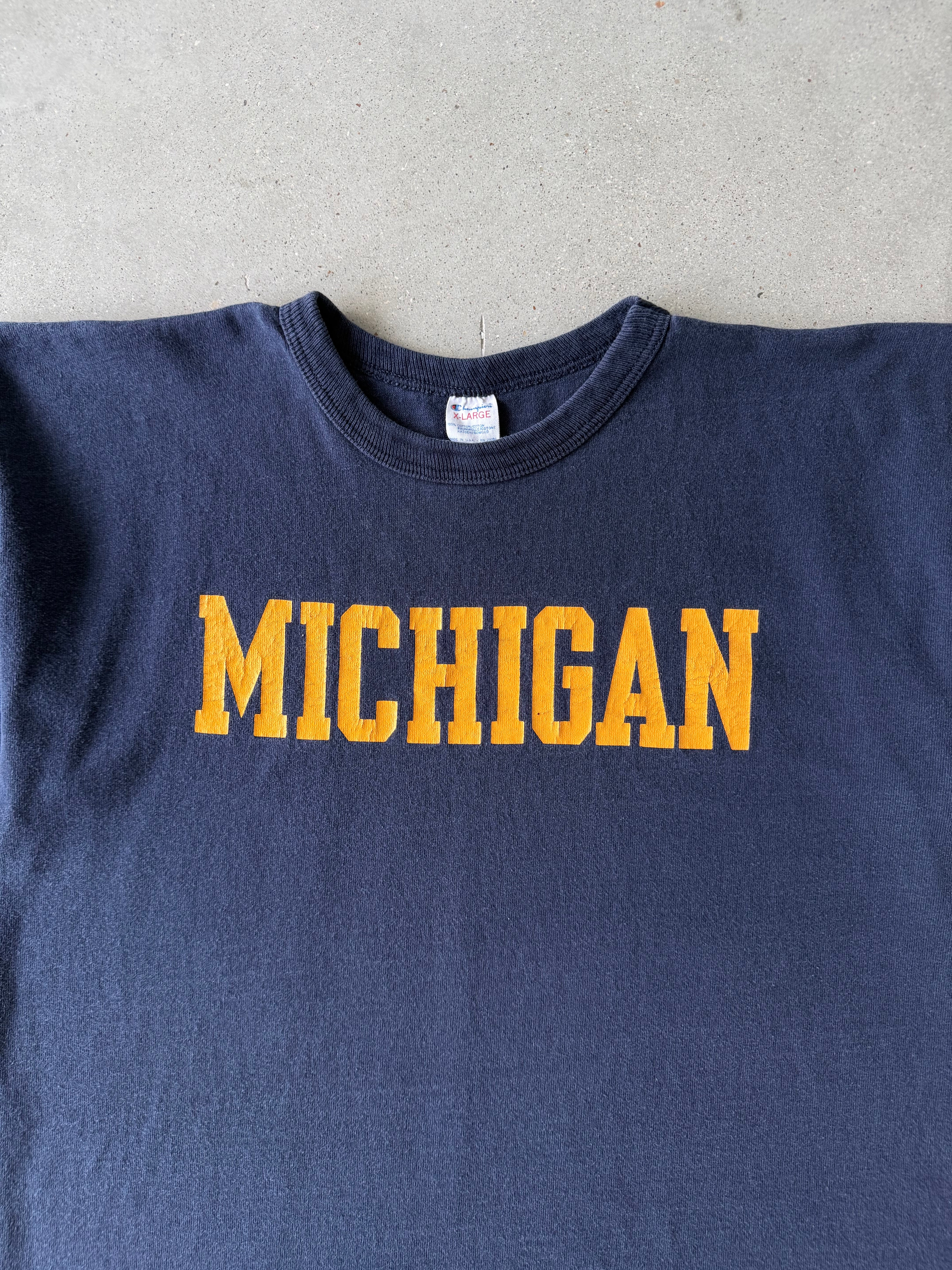 Vintage 1980s Michigan Champion Tee - XL
