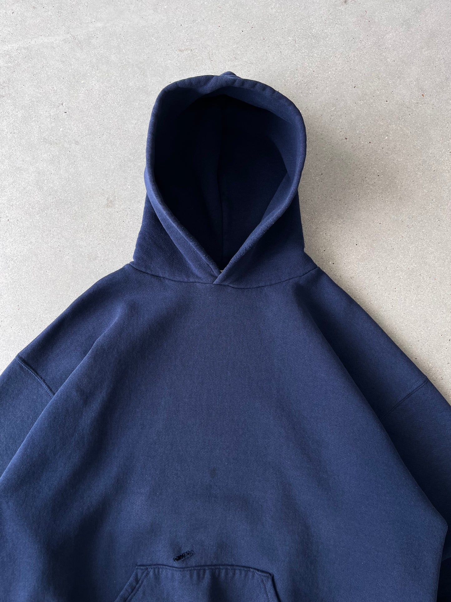 Vintage Navy Russell Athletic Hoodie - XL