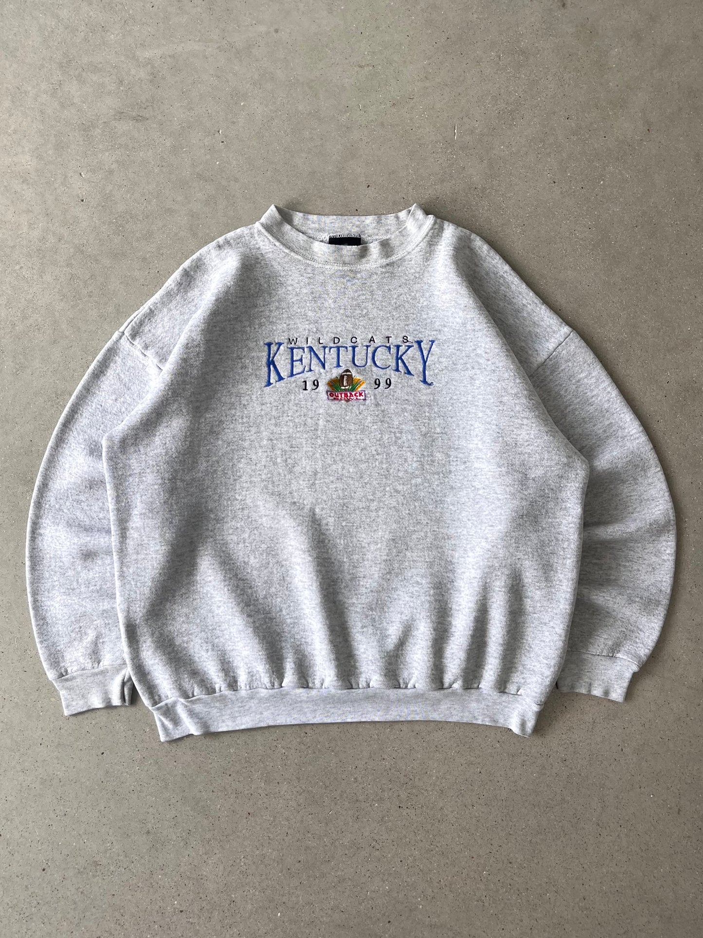 Vintage Wildcats Kentucky Embroidered Crewneck - XL