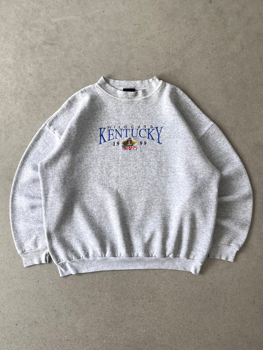 Vintage Wildcats Kentucky Embroidered Crewneck - XL