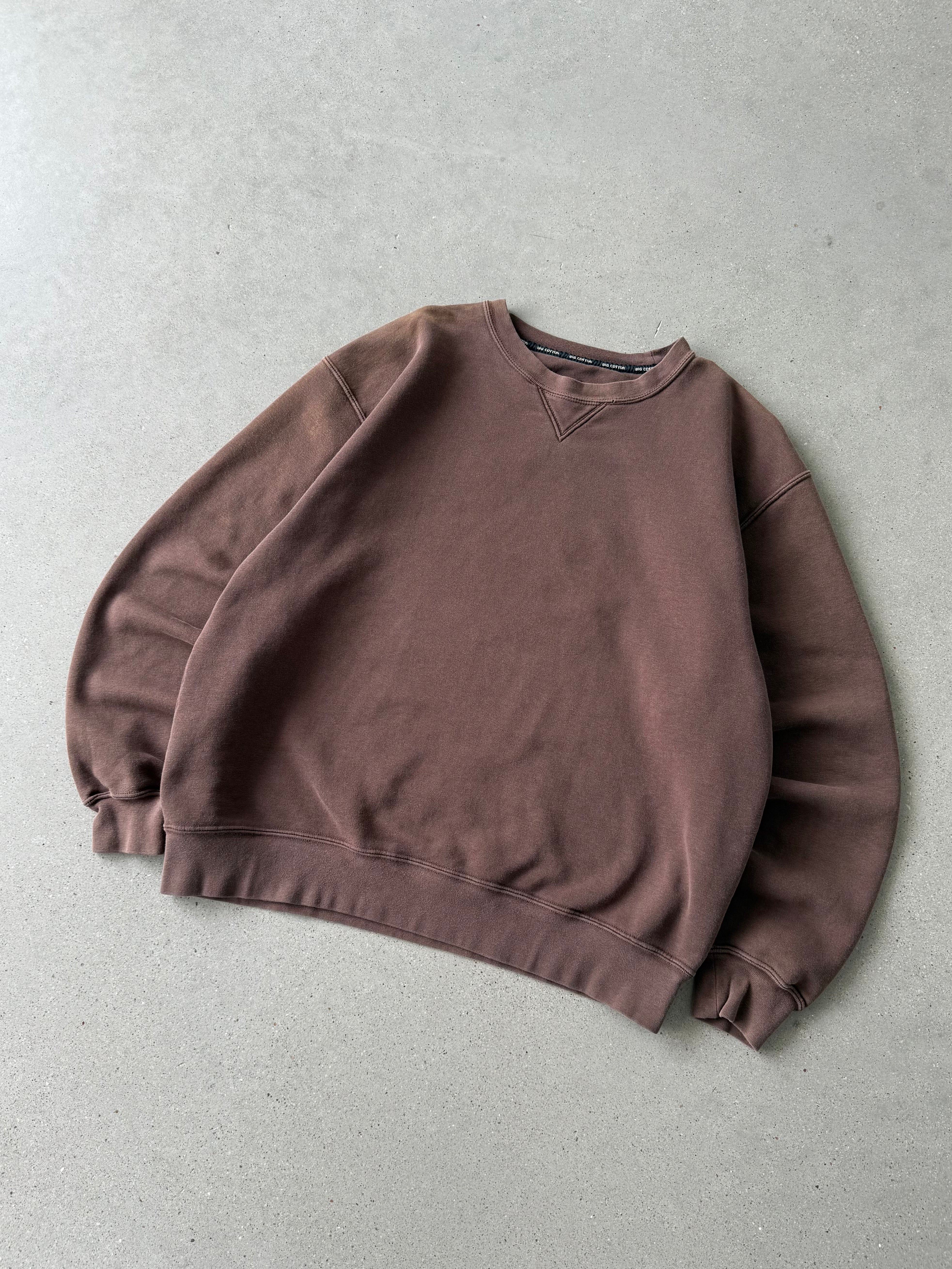 Vintage Brown Blank Crewneck  - L