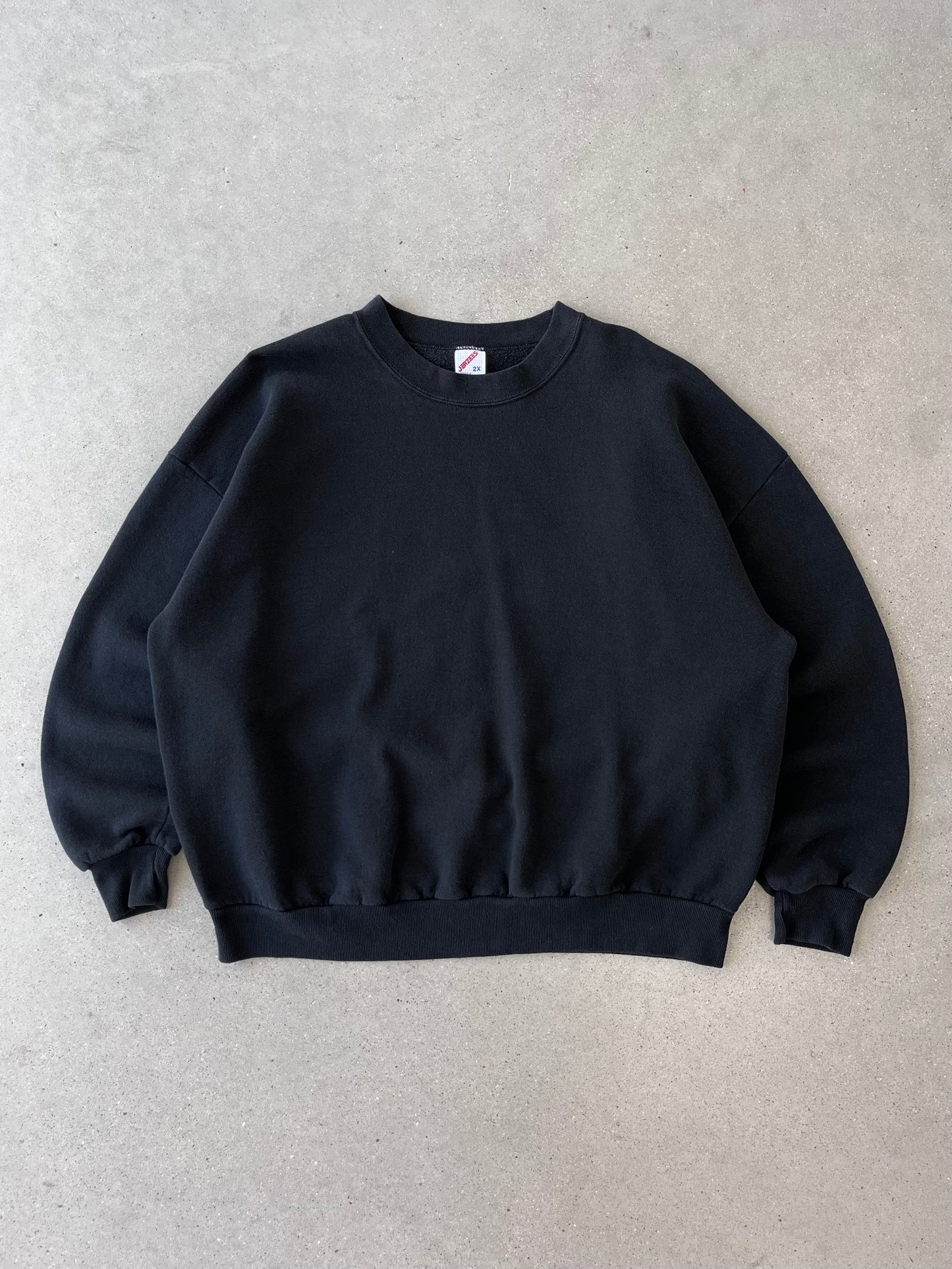 Vintage Black Jerzees Crewneck - XXL