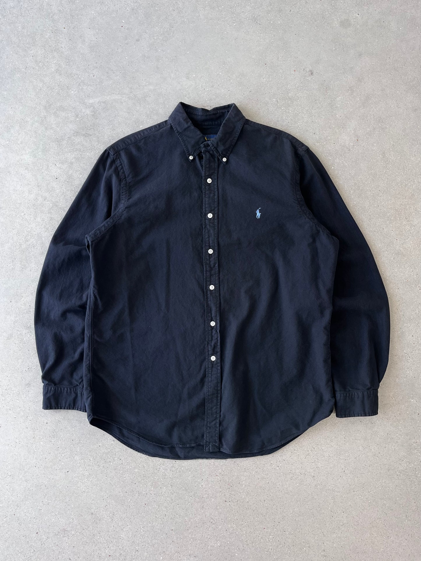 Vintage Polo Ralph Lauren Black Button-up Shirt - L