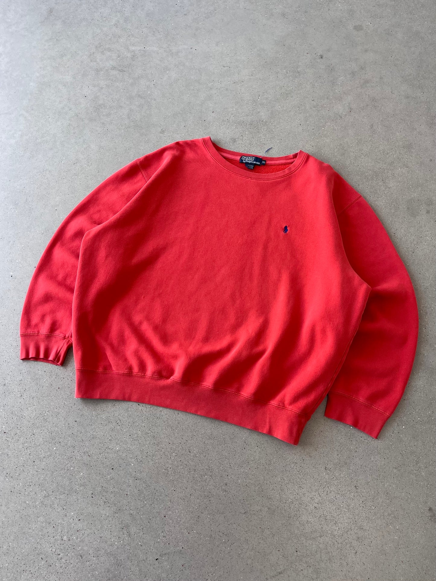 Vintage Polo Ralph Lauren Red Crewneck - XL