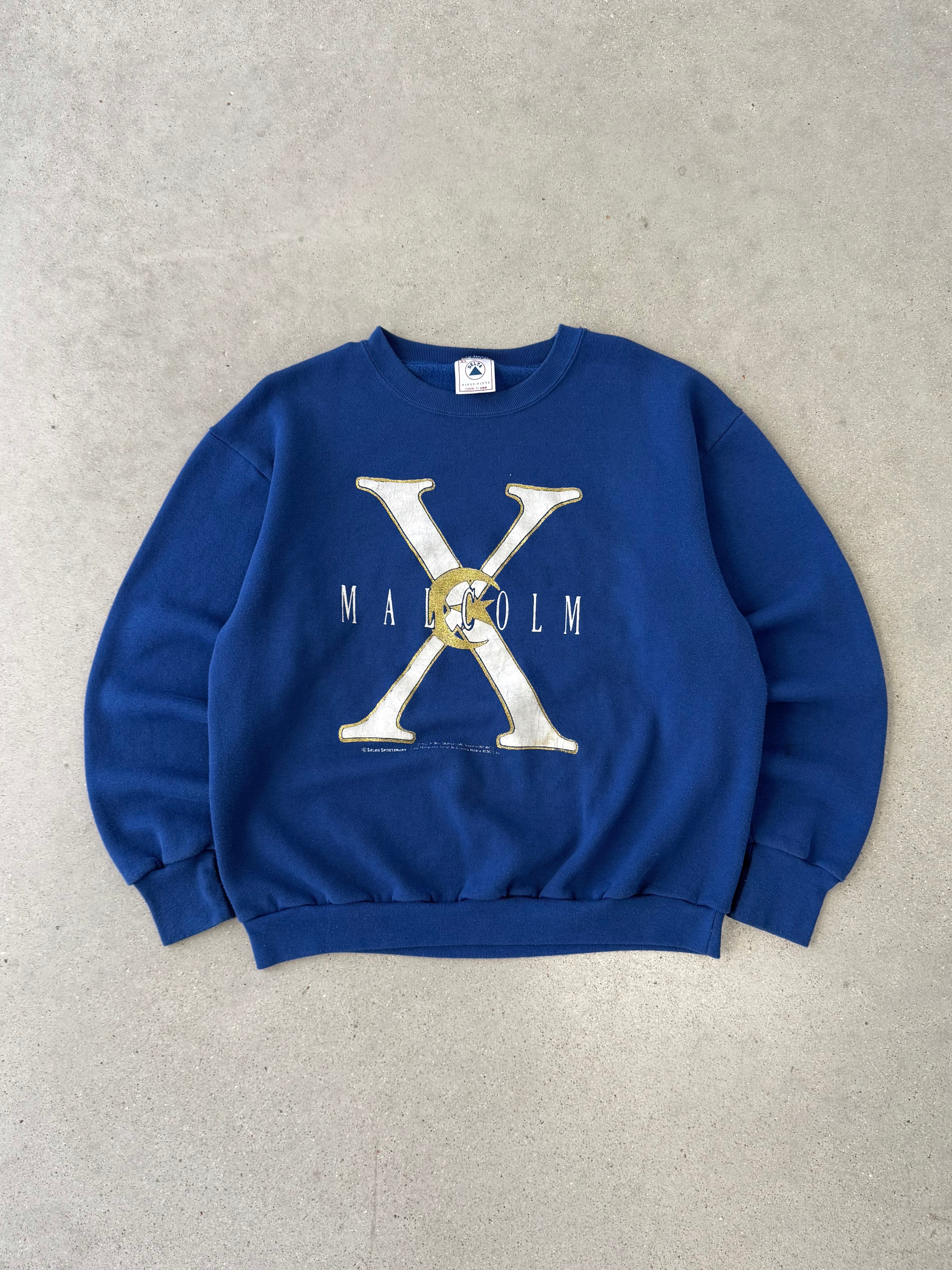 Vintage 90s Malcom X Sweatshirt - XL