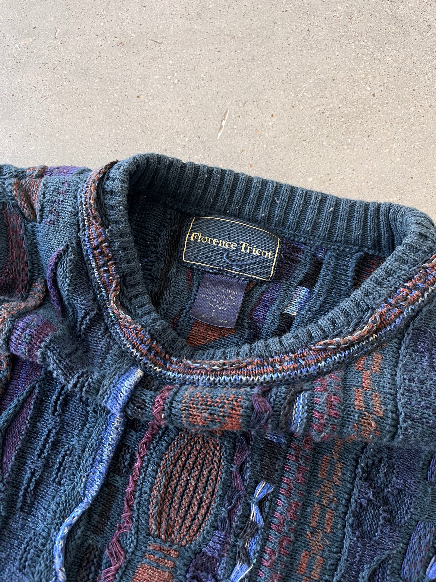 Vintage Florence Tricot 3D Sweater - L