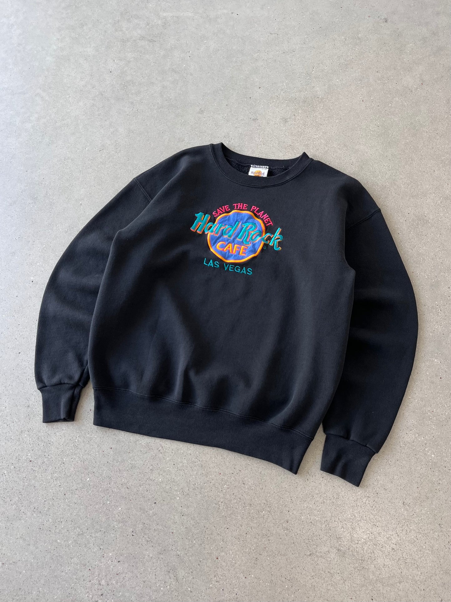 Vintage Hard Rock Cafe Las Vegas Embroidered Crewneck - M