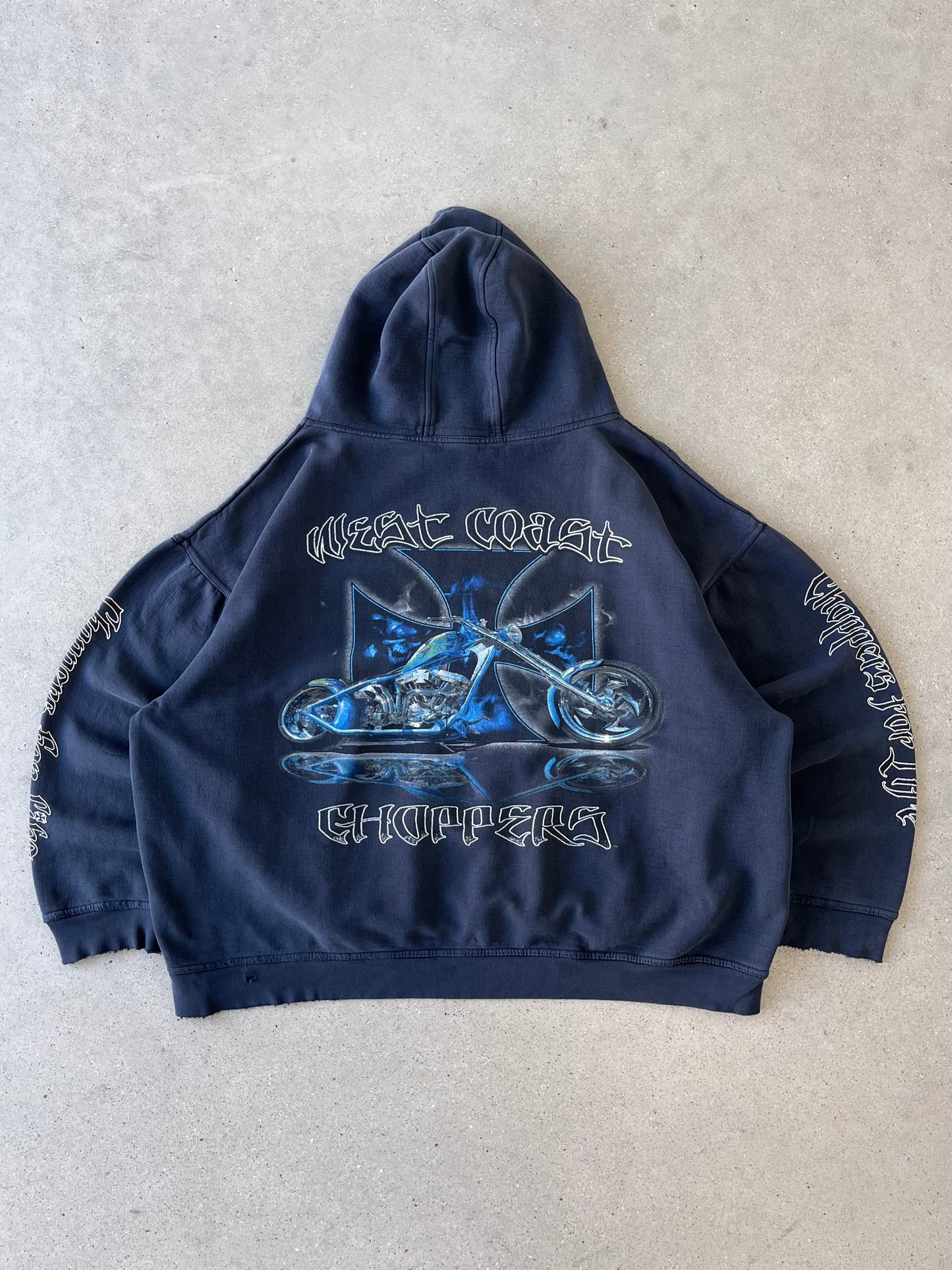 Vintage West Coast Choppers Boxy Hoodie - XXL