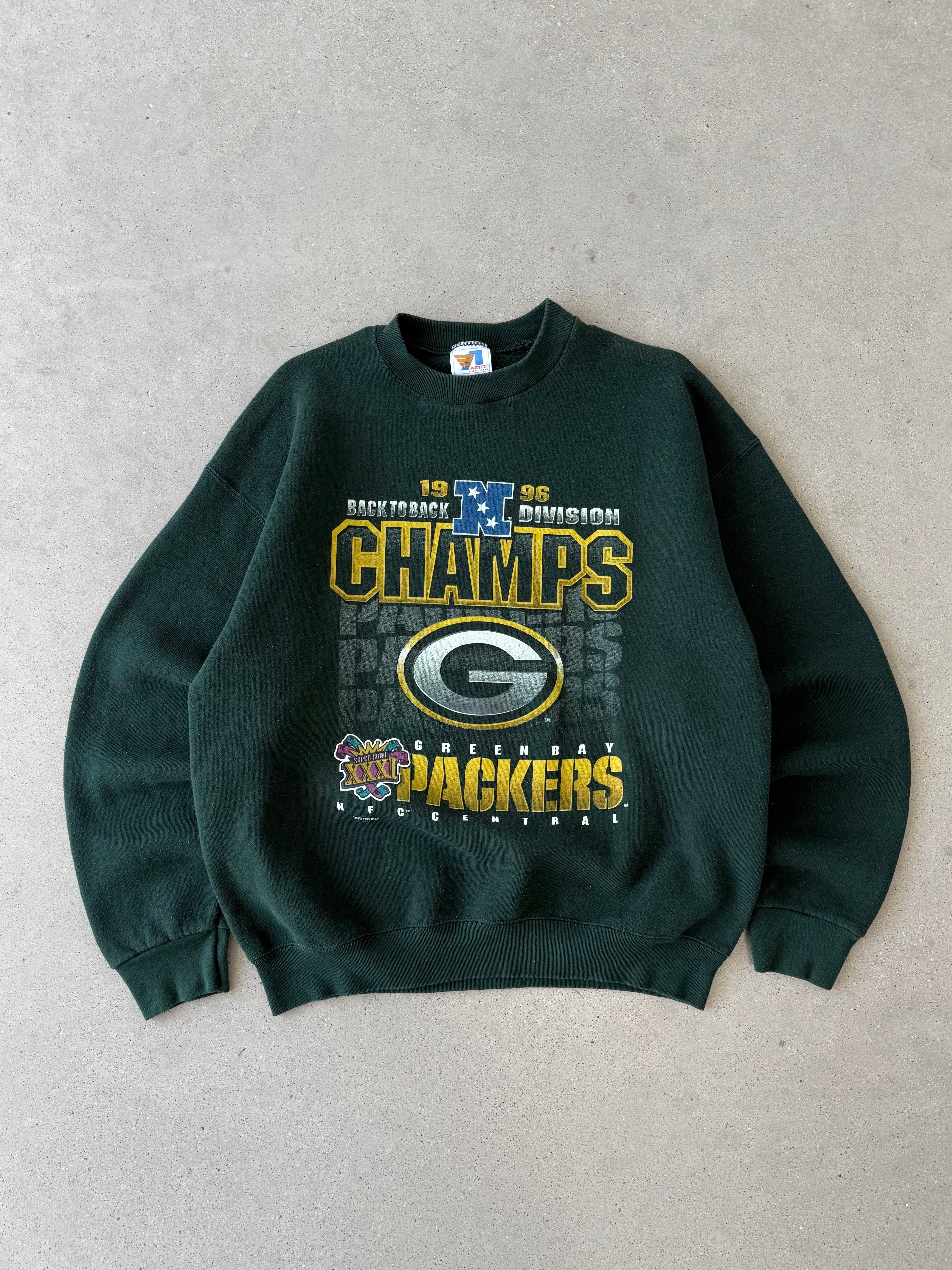 Vintage Greenbay Packers Green Sweatshirt  - L