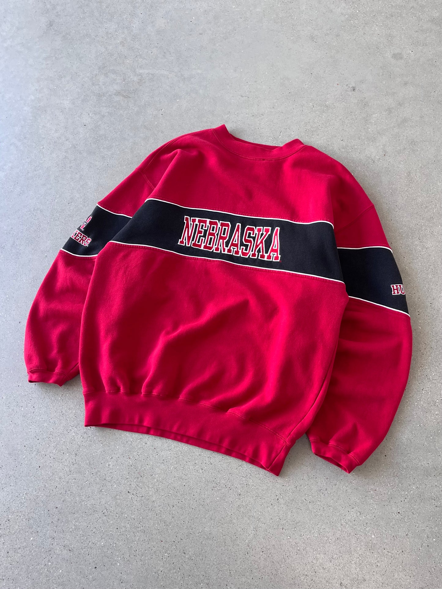 Vintage Huskers Nebraska Cadre Athletic Crewneck - L