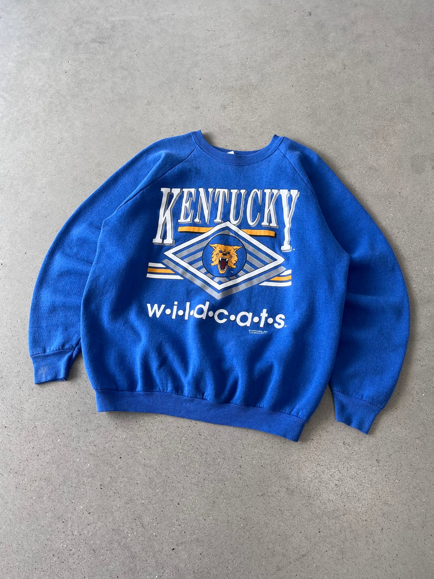 Vintage Kentucky Wildcats Blue Crewneck - XL