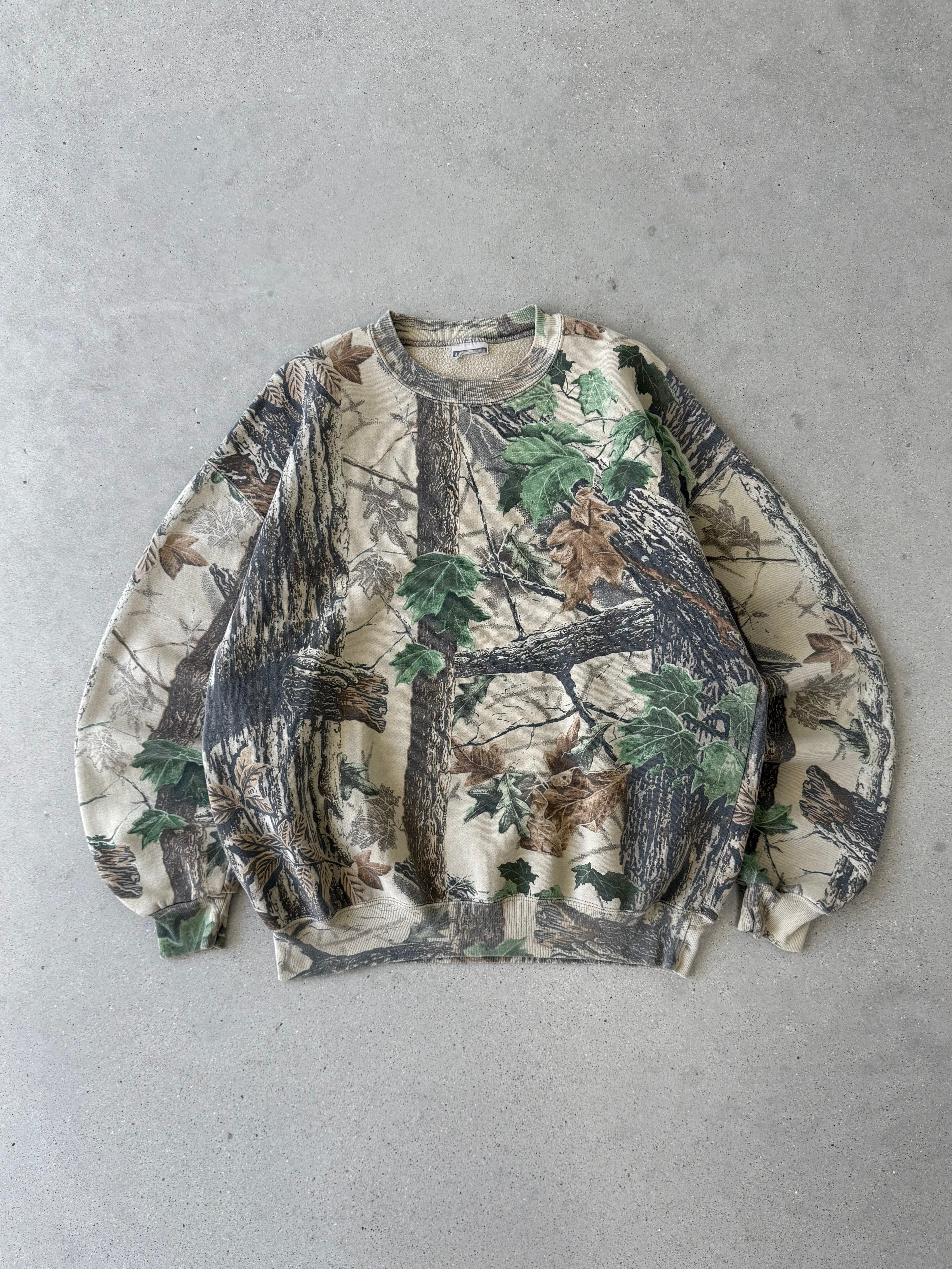 Vintage Jerzees Realtree Camo Crewneck - XL