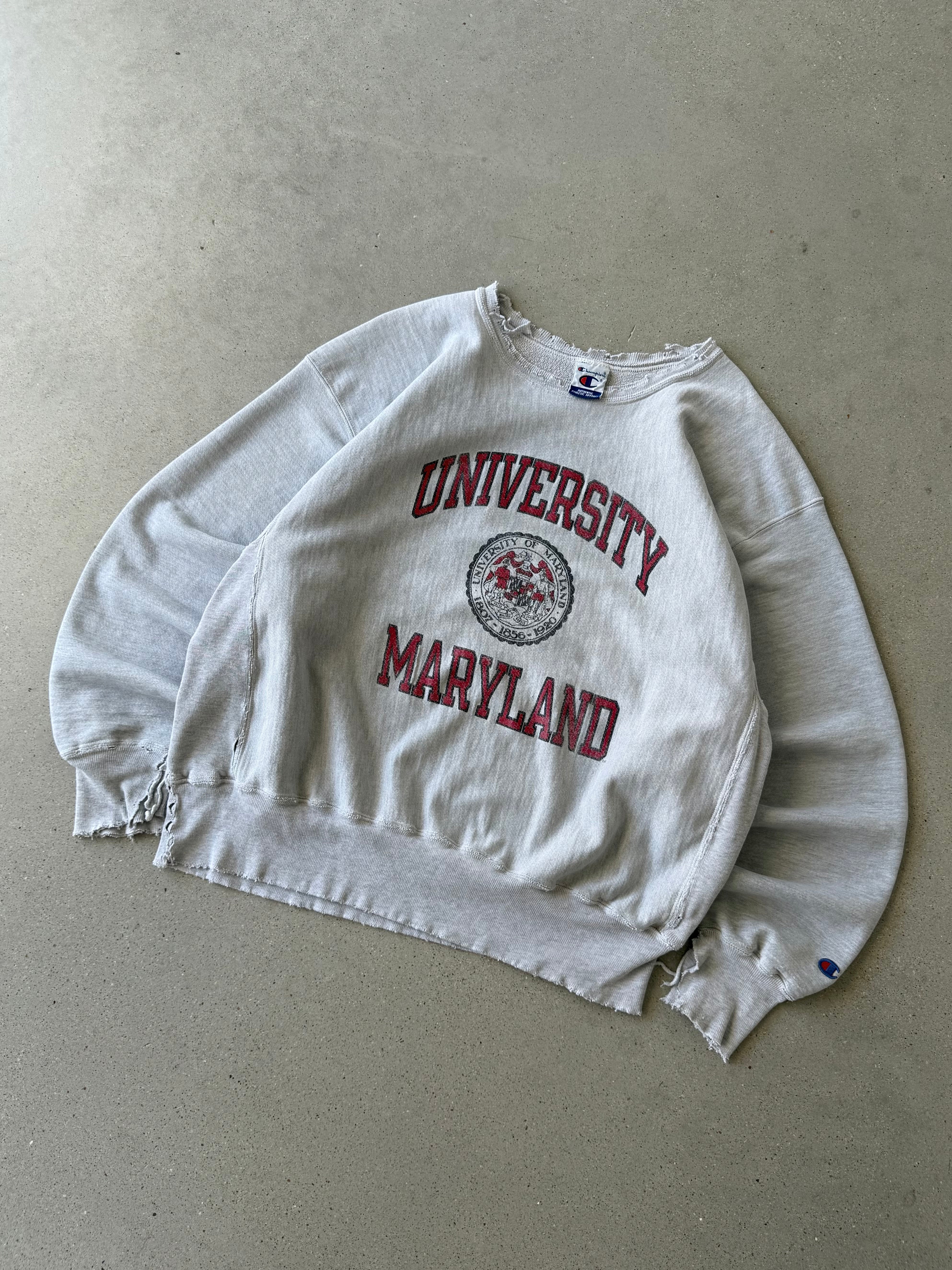 Vintage University of Maryland Champion Crewneck  - XL