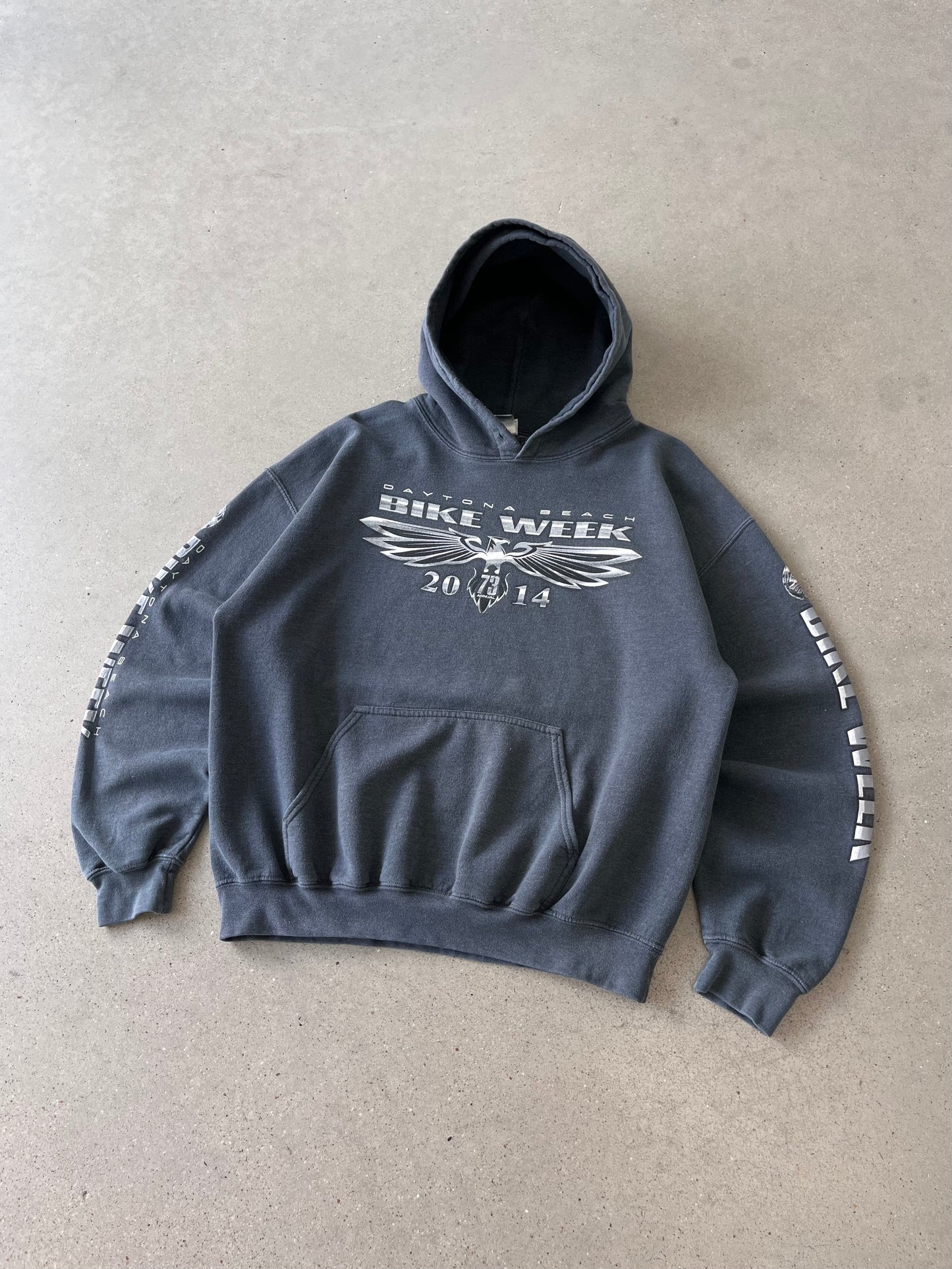 Vintage 2014 Daytona Bike Week Hoodie - L