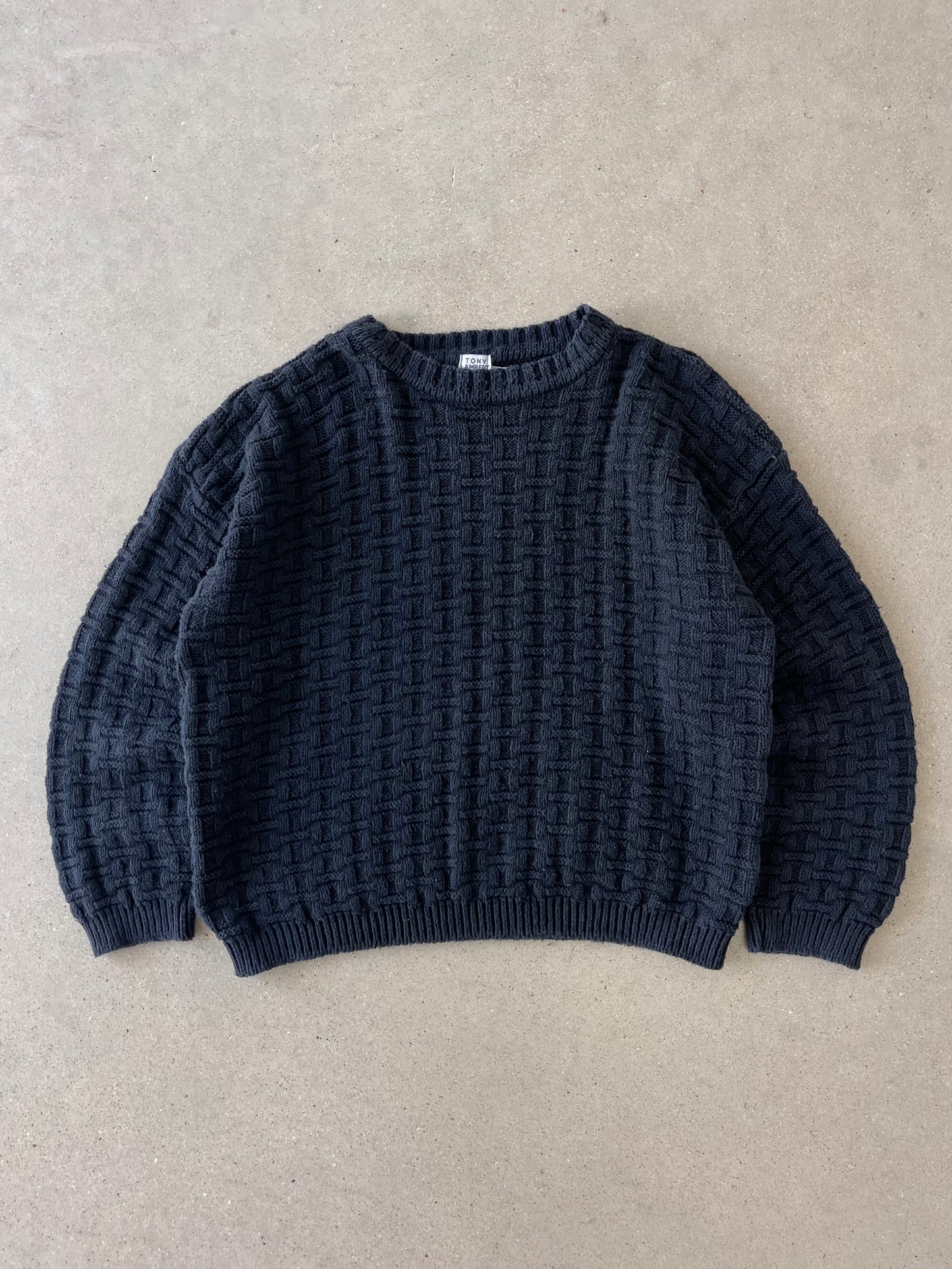 Vintage Tony Lambert Knitted Sweater - XL