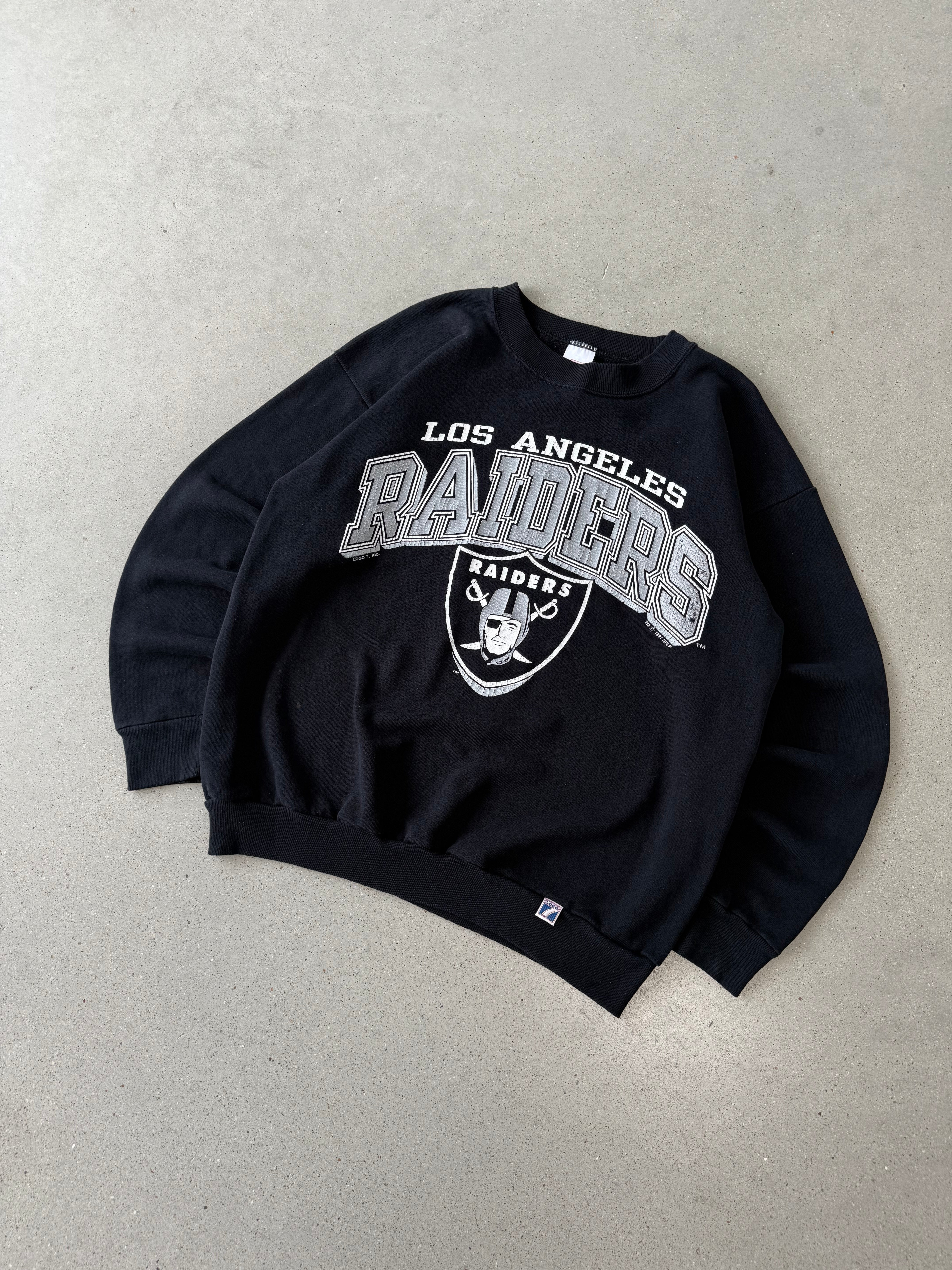 Vintage 1980s Oakland Raiders Crewneck - M