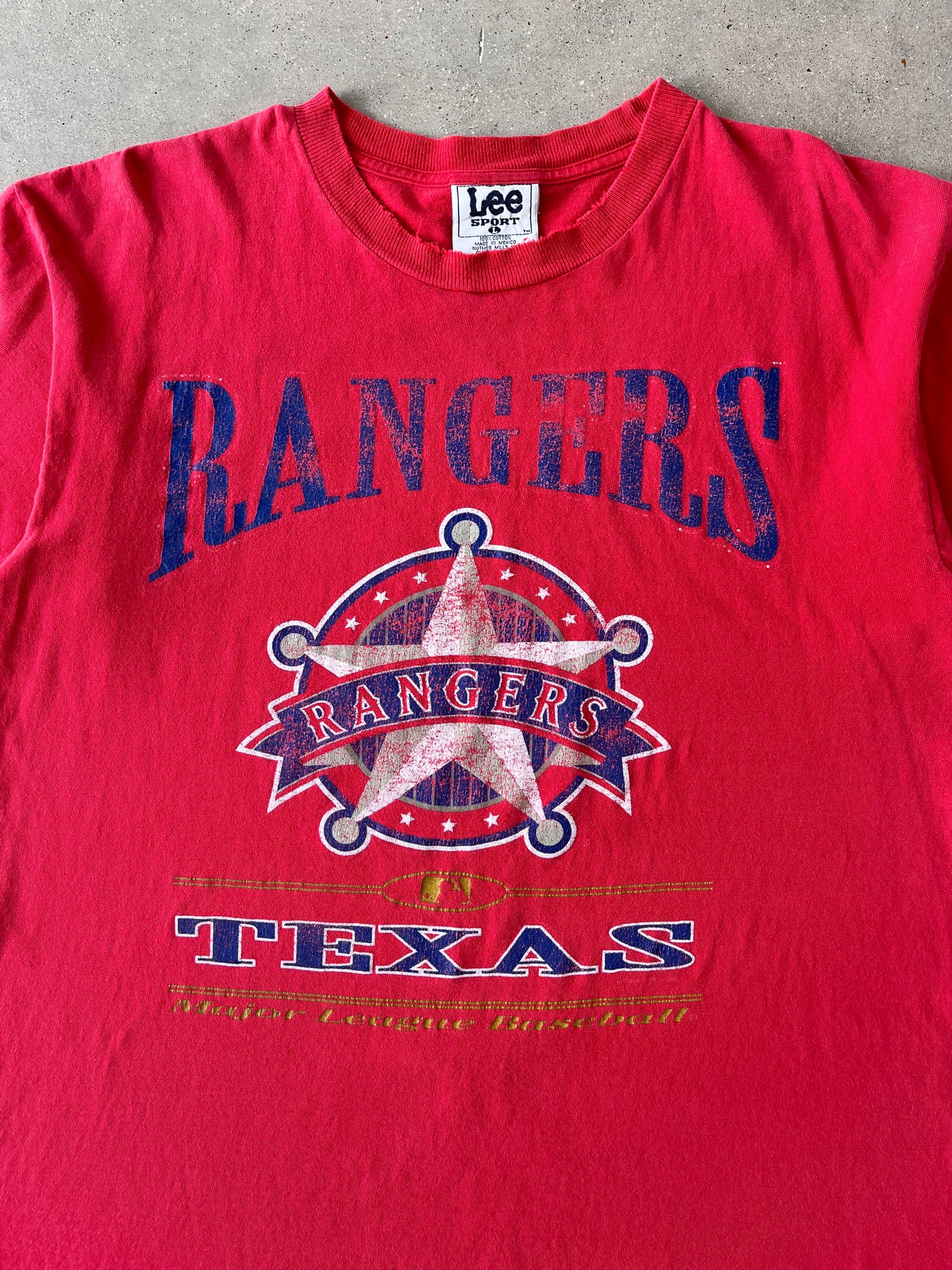 Vintage Rangers Texas Lee Sport Tee - L