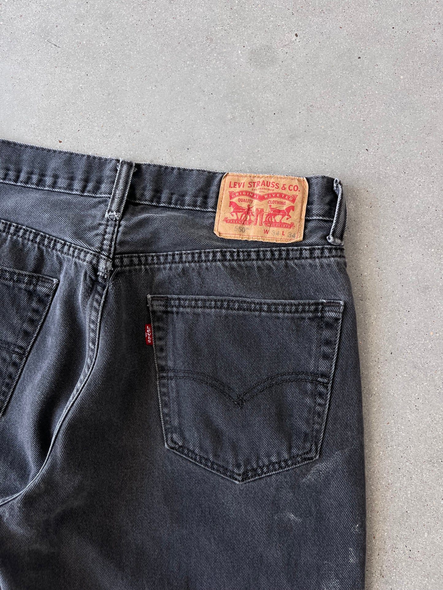 Vintage 550 Levi's Black Denim Pants - 33x32