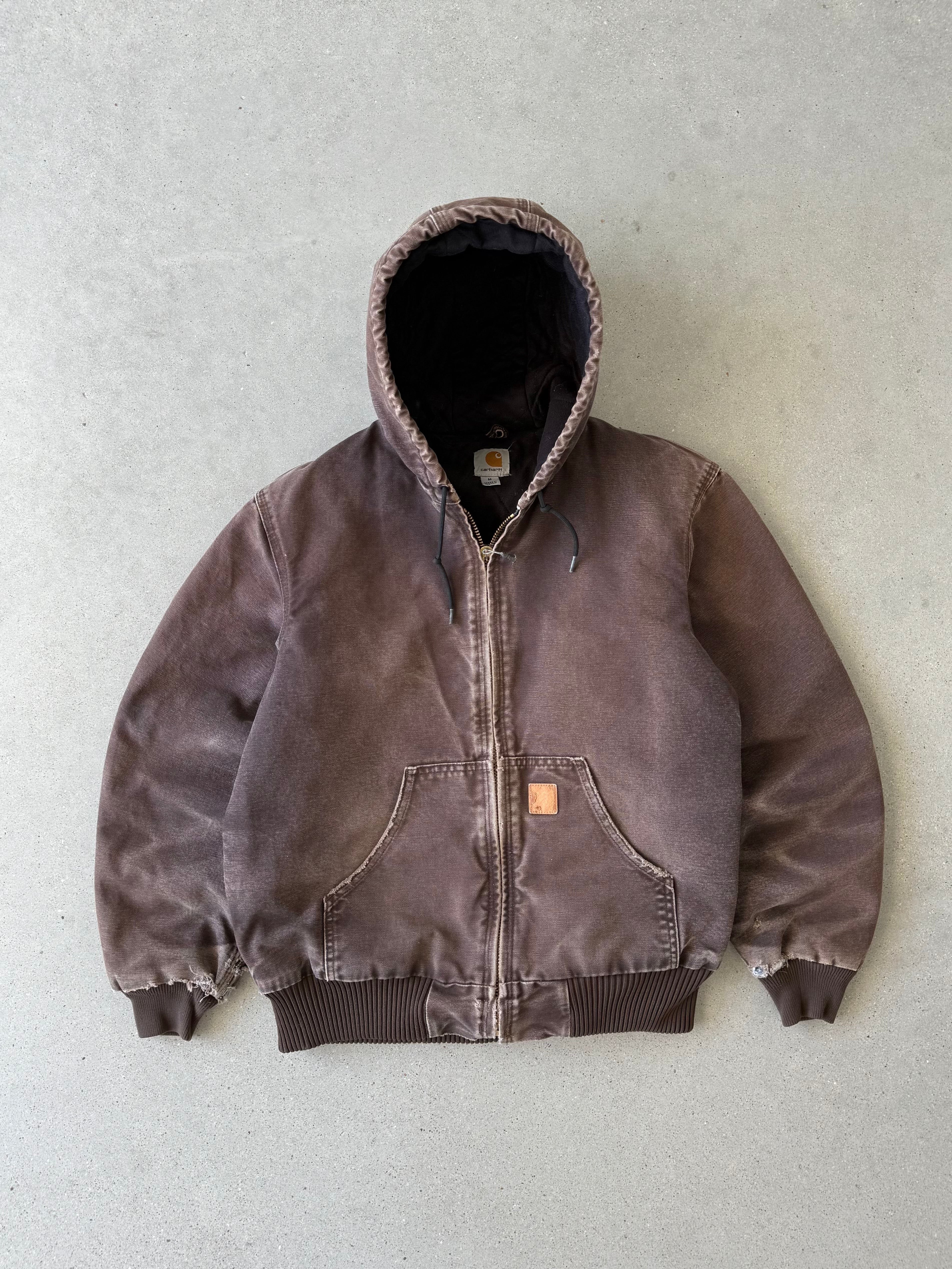 Vintage Carhartt J130 DKB Faded Brown Active Jacket - M