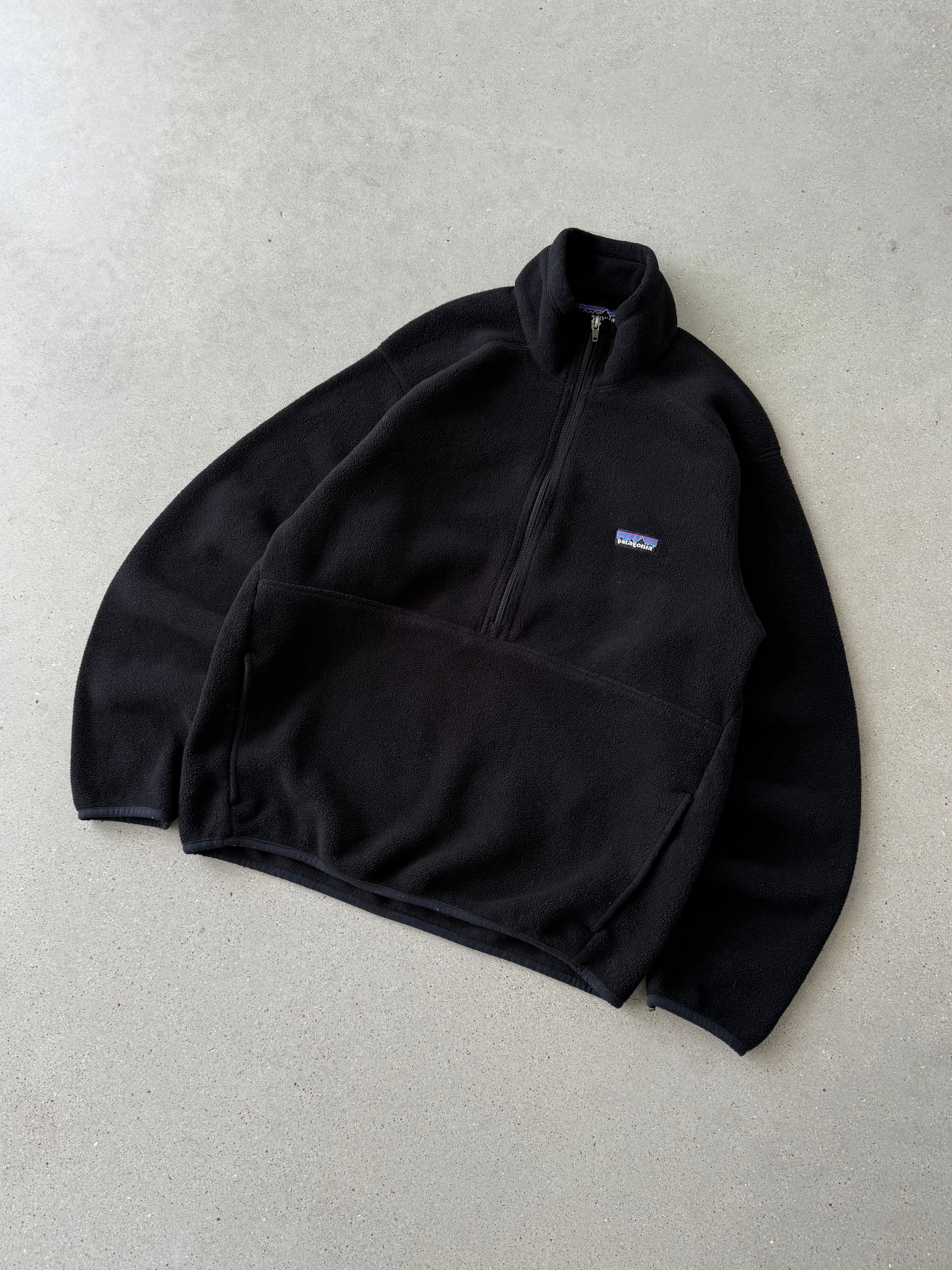 Vintage Patagonia Fleece Black Zip Up - S