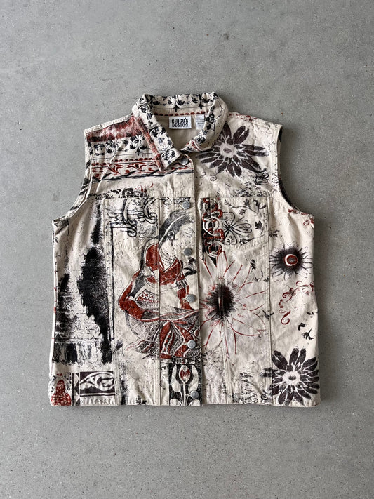 Vintage Chico Design Art Vest - M