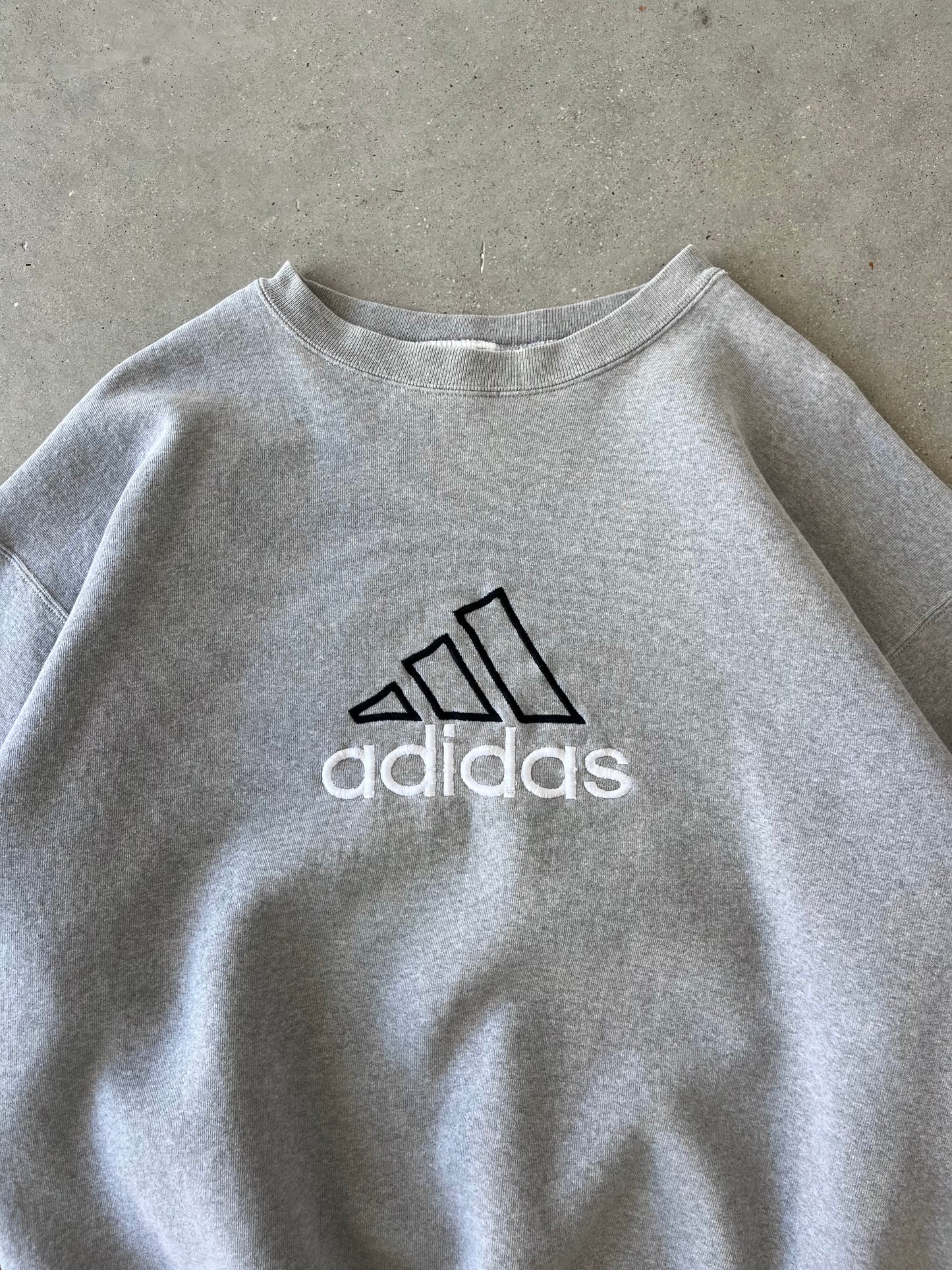 Vintage 90s Adidas Embroidered Heavyweight Crewneck - XL