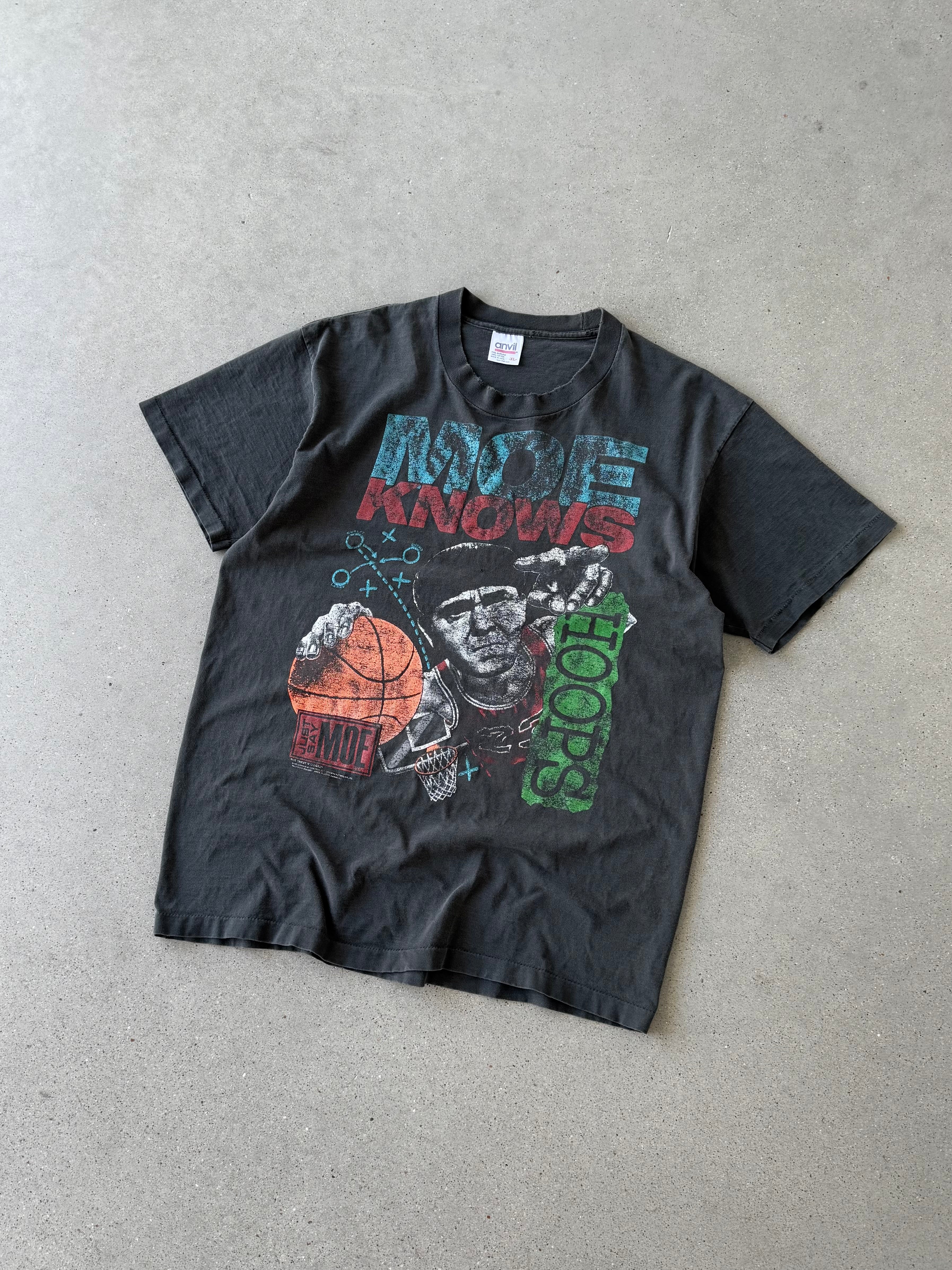 Vintage 1999 'Moe Knows Hoop' The Three Stooges Tee - XL