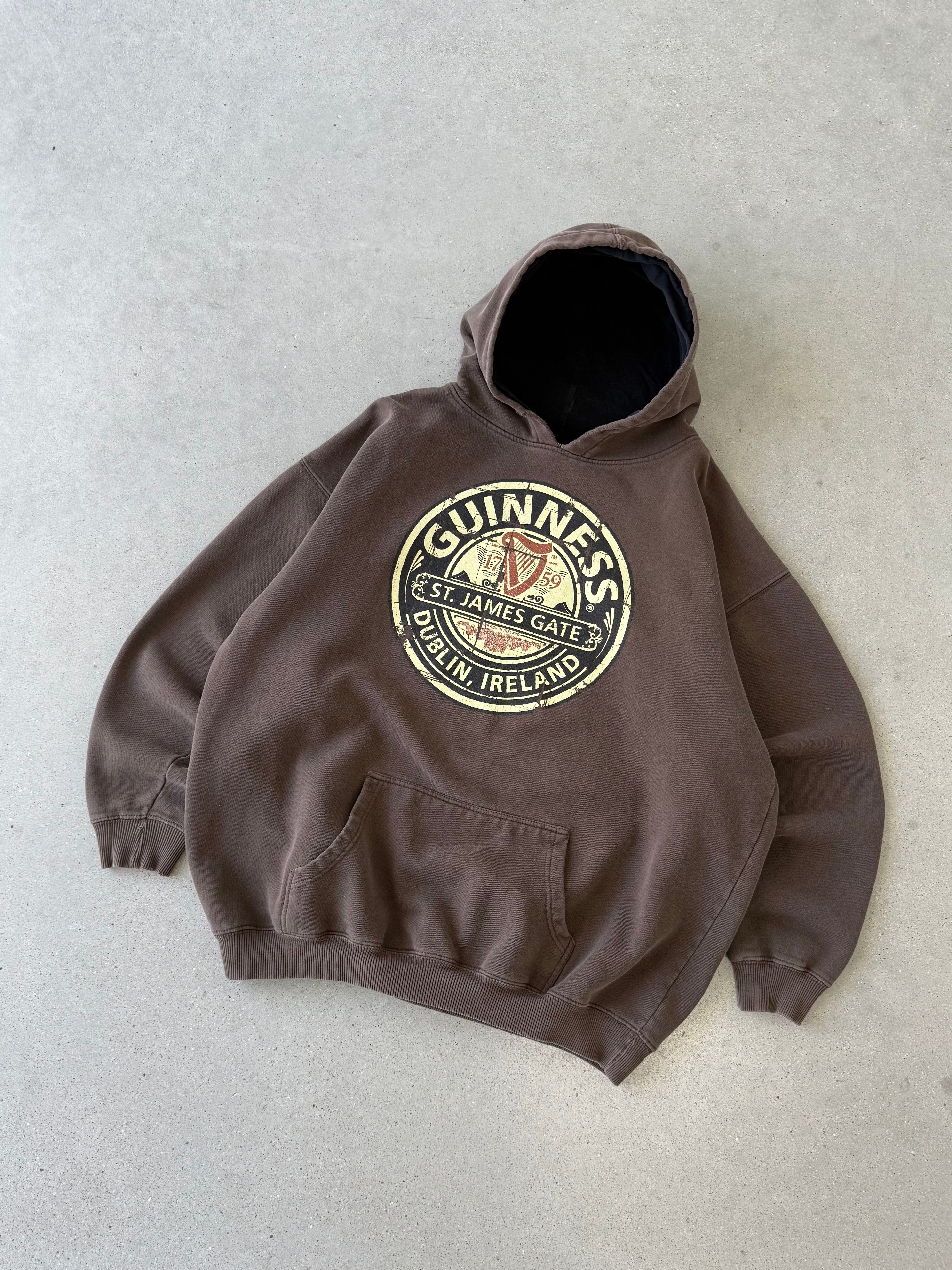 Vintage Guinness Brown Hoodie - XXL