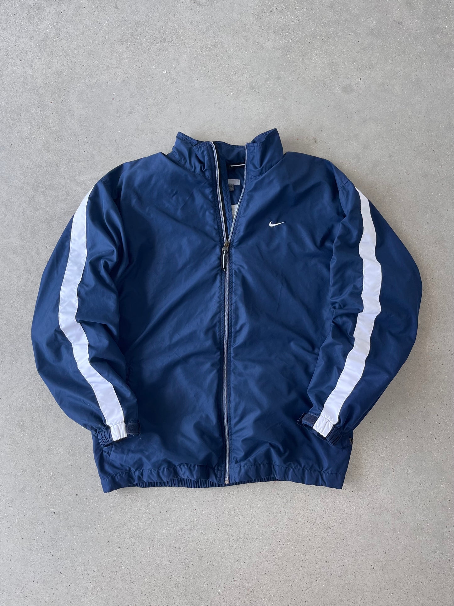 Vintage Nike Mini Swoosh Navy Track Jacket - XL