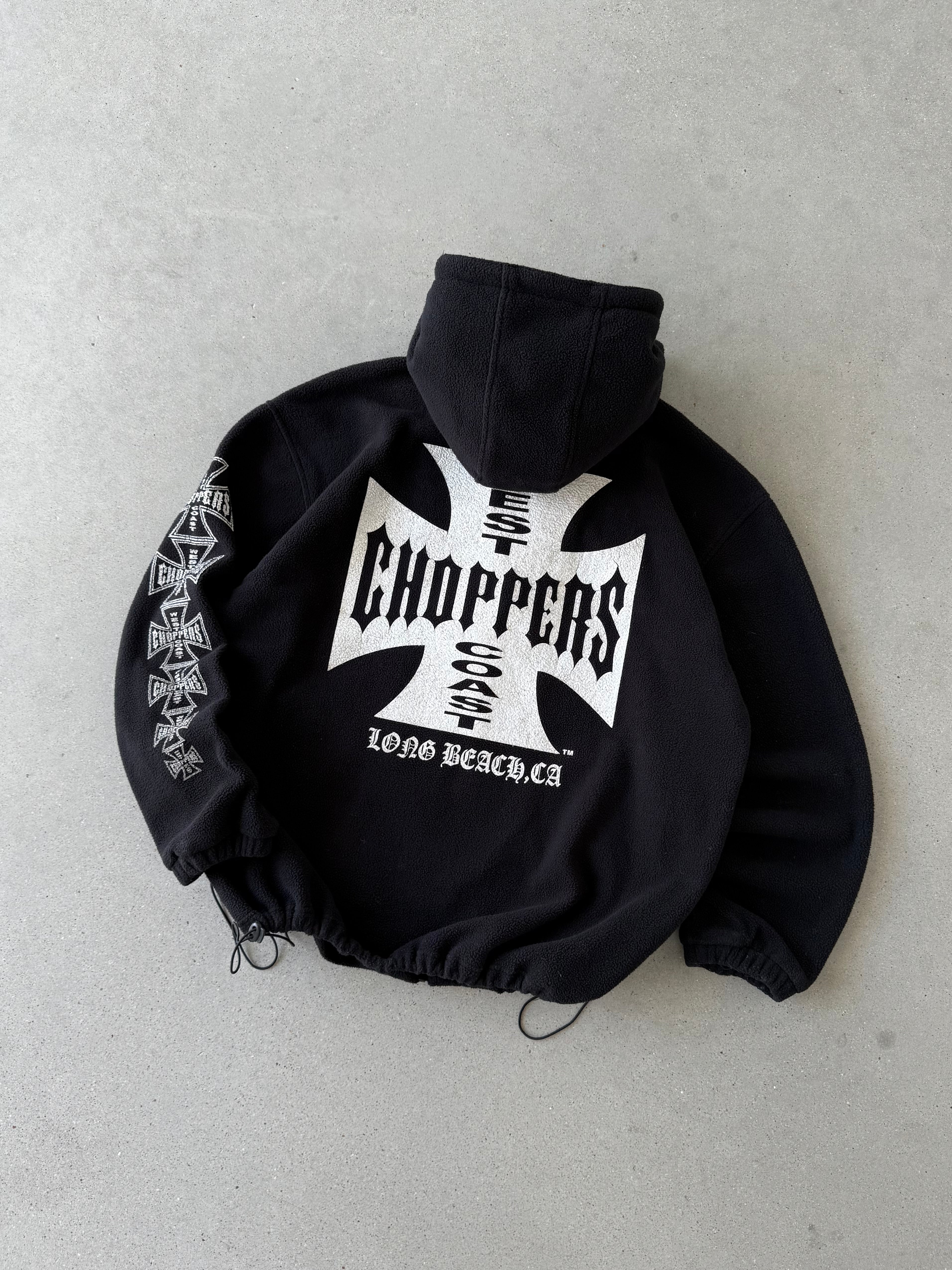 Vintage West Coast Choppers Zip-up Fleece Hoodie - XL
