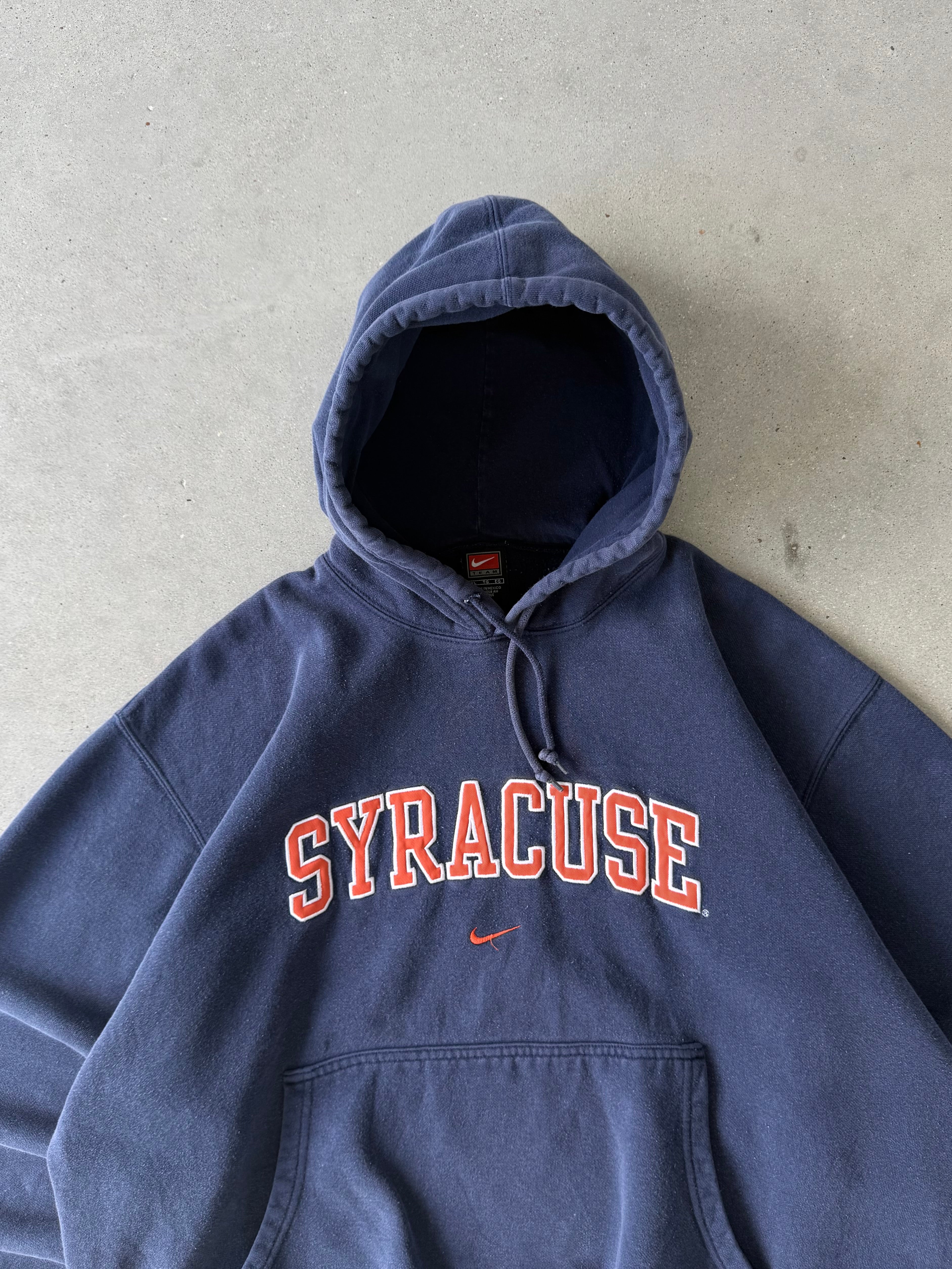 Vintage Nike TEAM Syracuse Center Swoosh Hoodie - XL