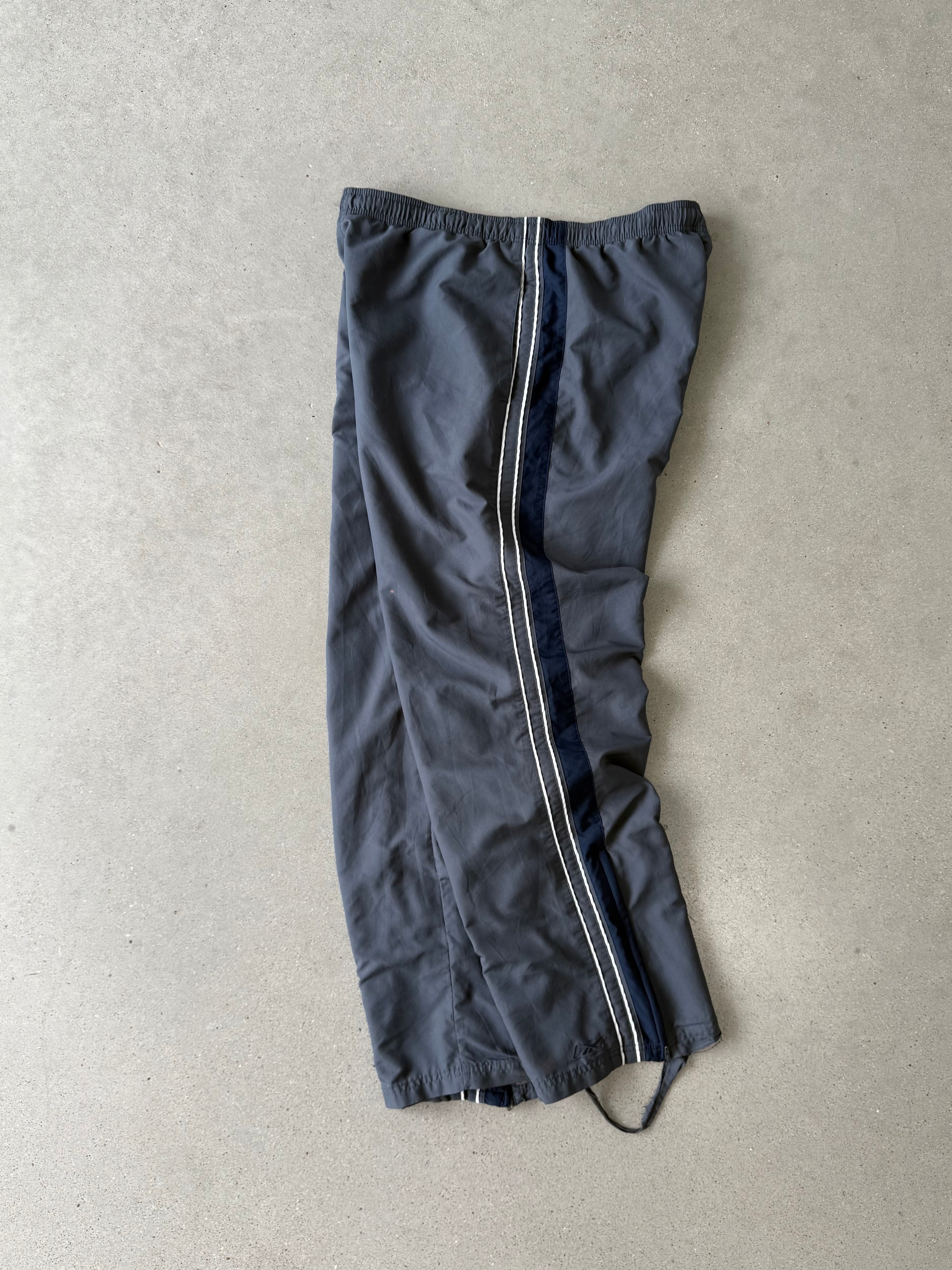 Vintage Reebok Gray/White Track Pants - L