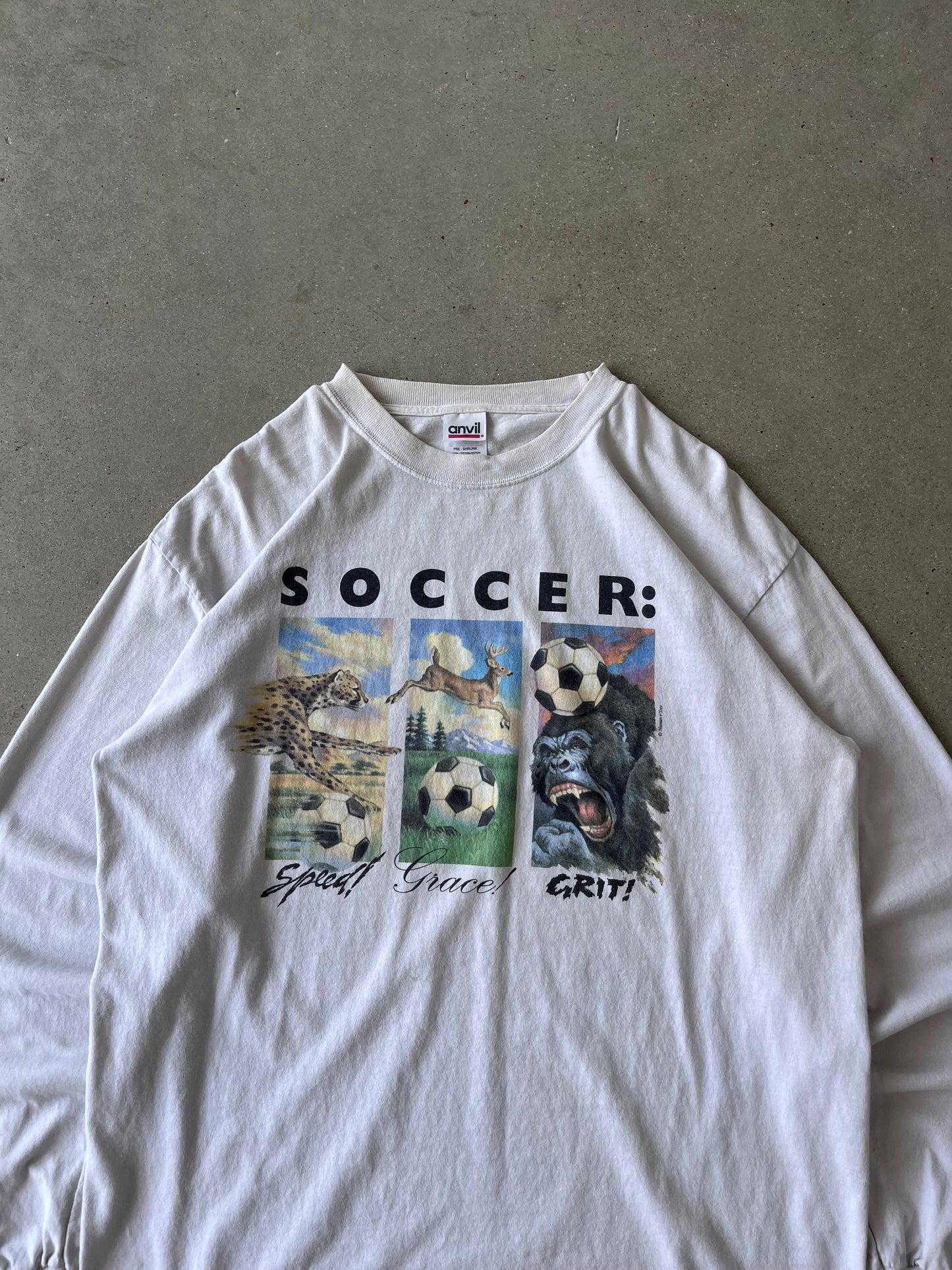 Vintage 'Soccer' Long Sleeve - L