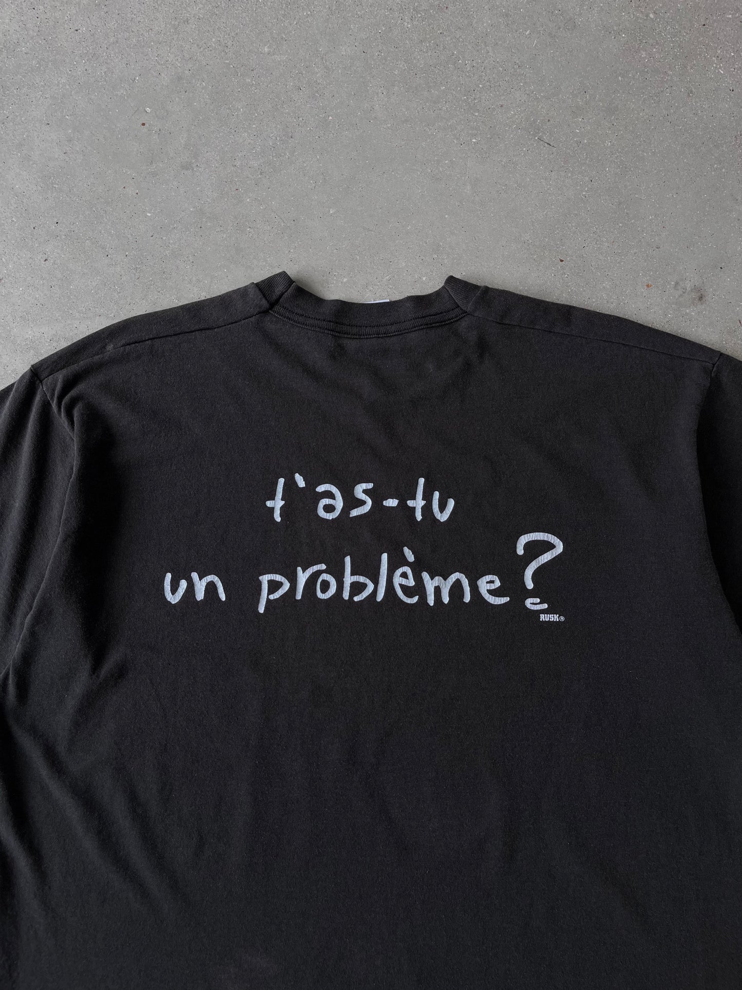 Vintage 90s "C'est Moi Qui Decide!" French Tee - XL